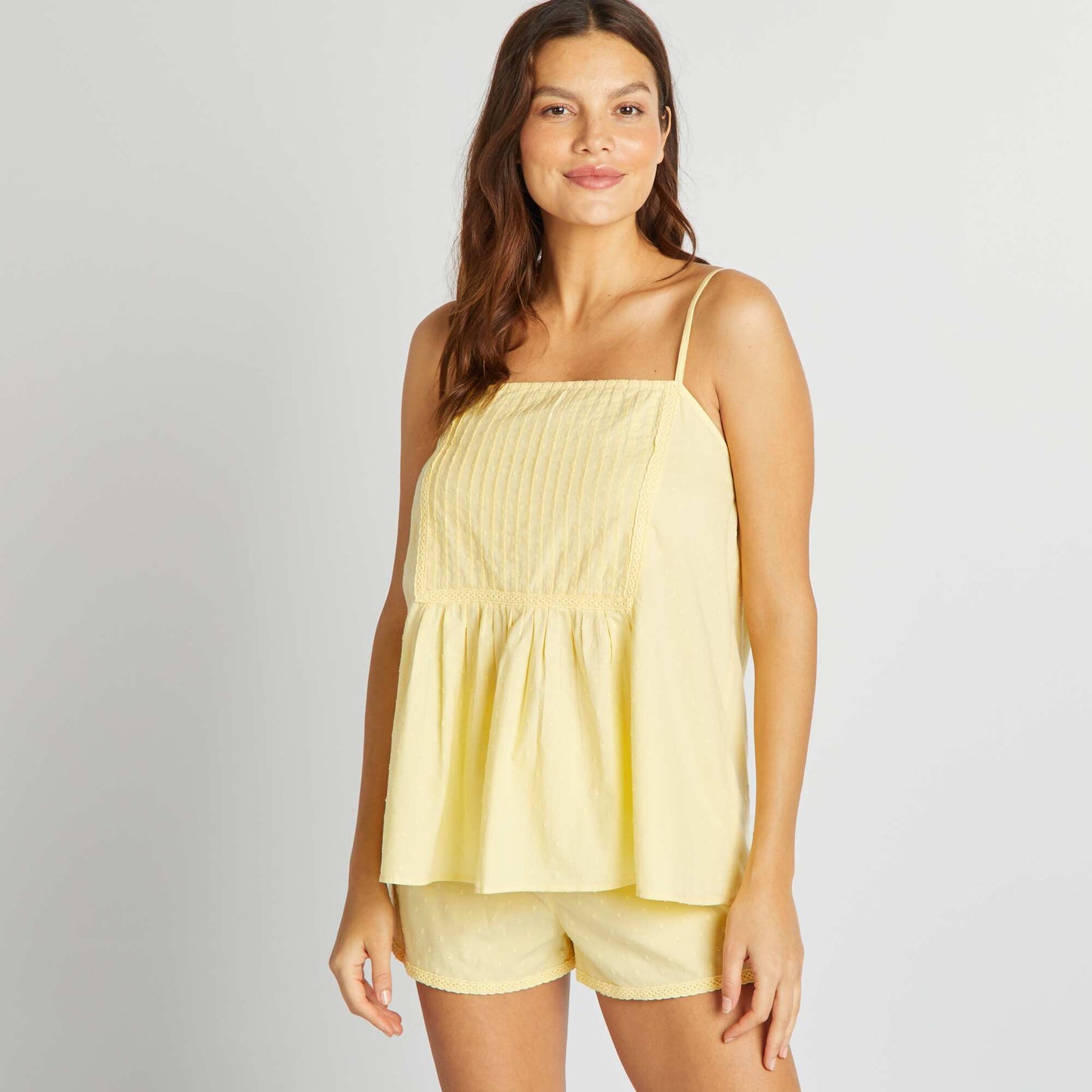 Pyjama débardeur + short - 2 pièces Jaune