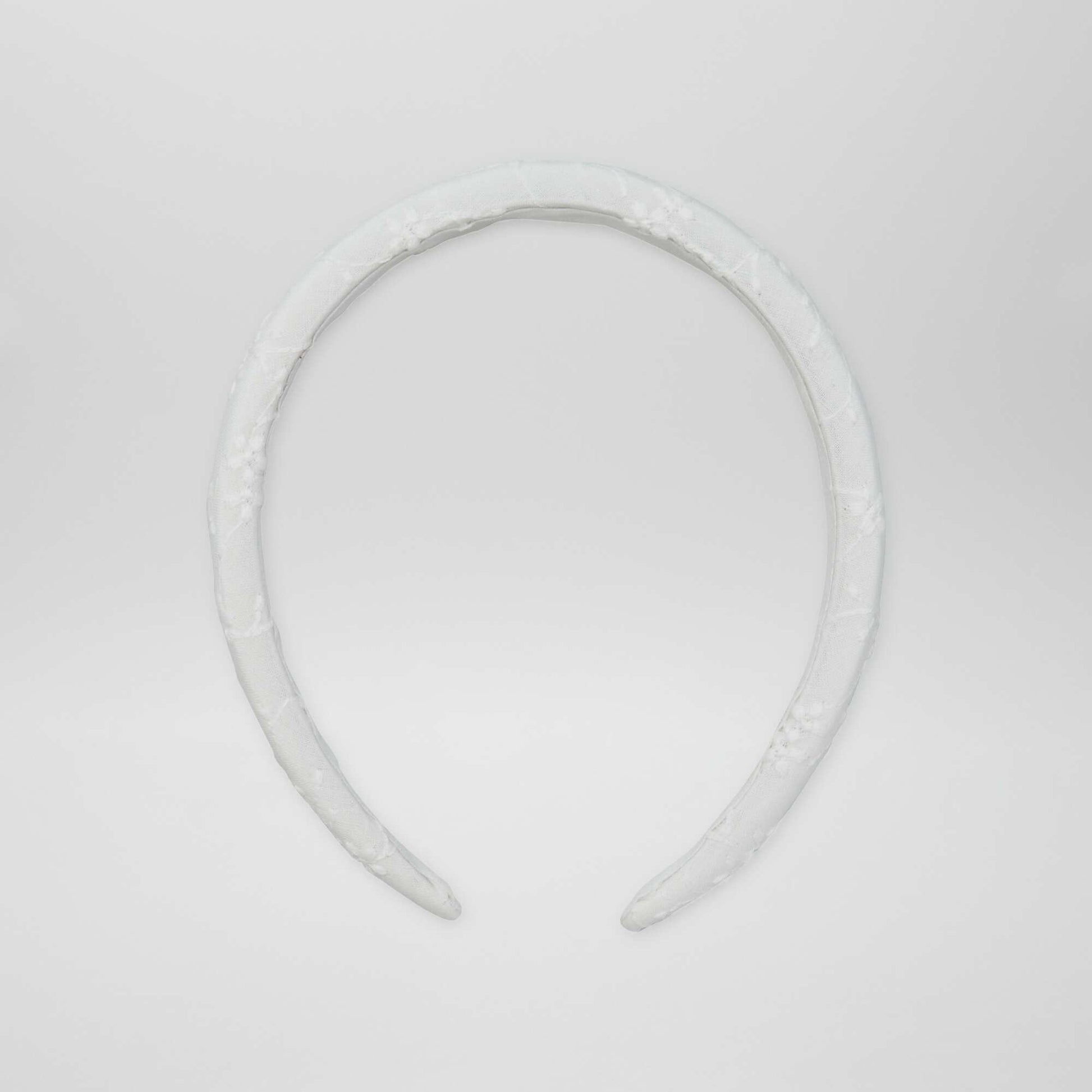 Serre-tête brodé Blanc