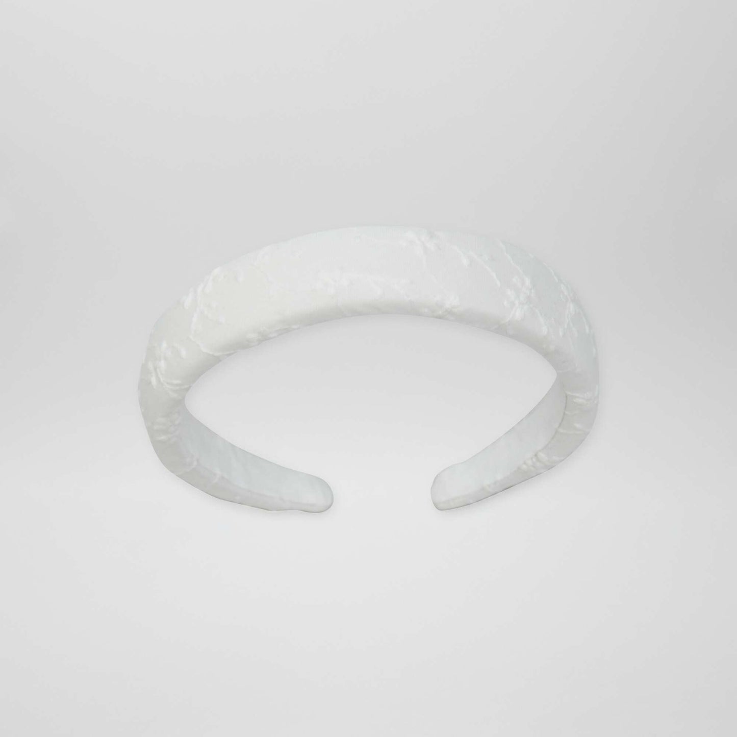Serre-tête brodé Blanc
