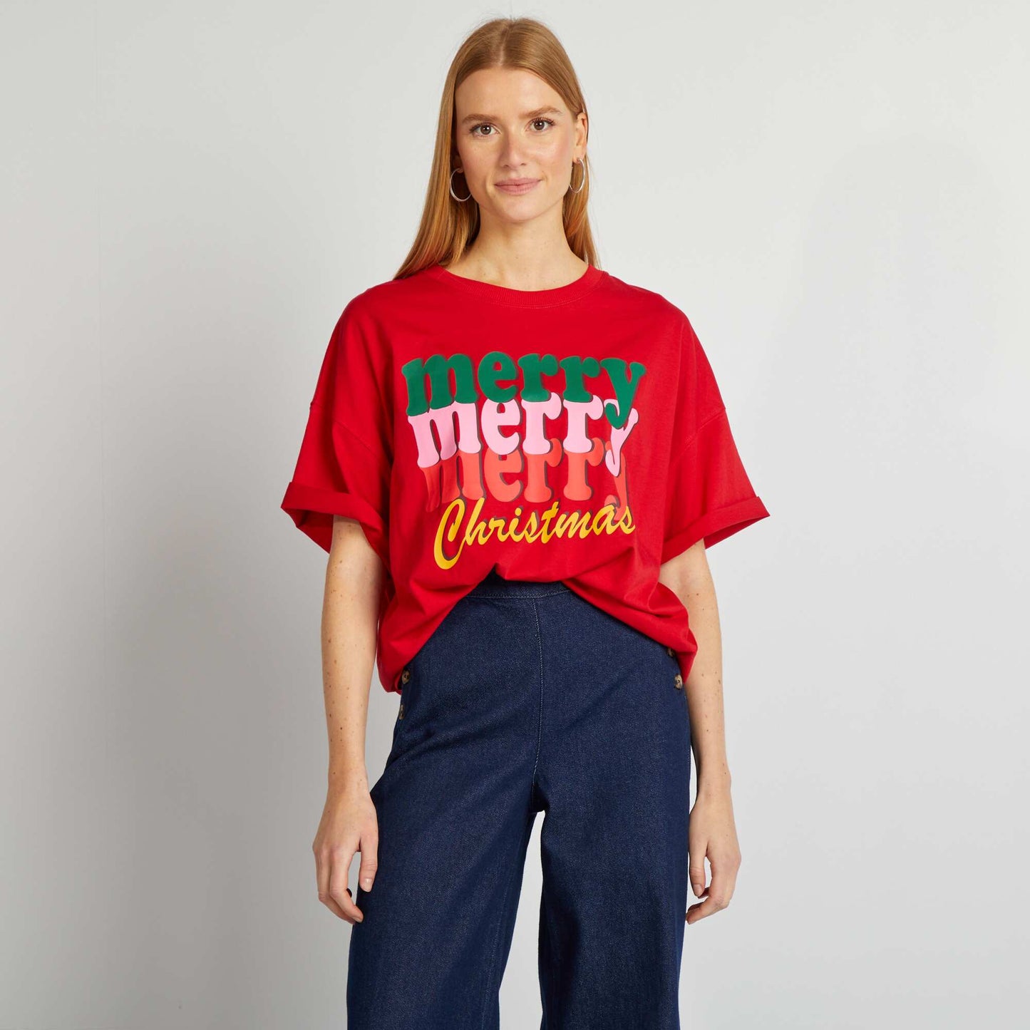 T-shirt de Noël Rouge