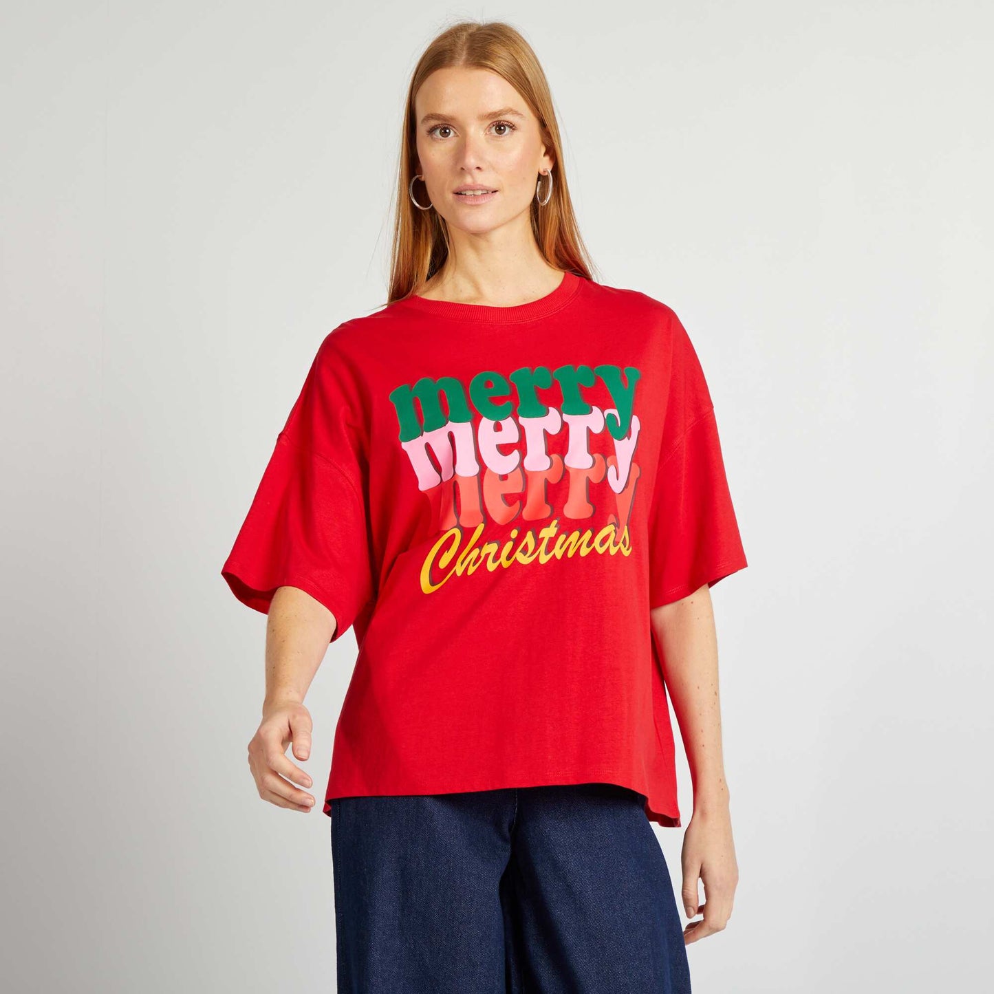 T-shirt de Noël Rouge