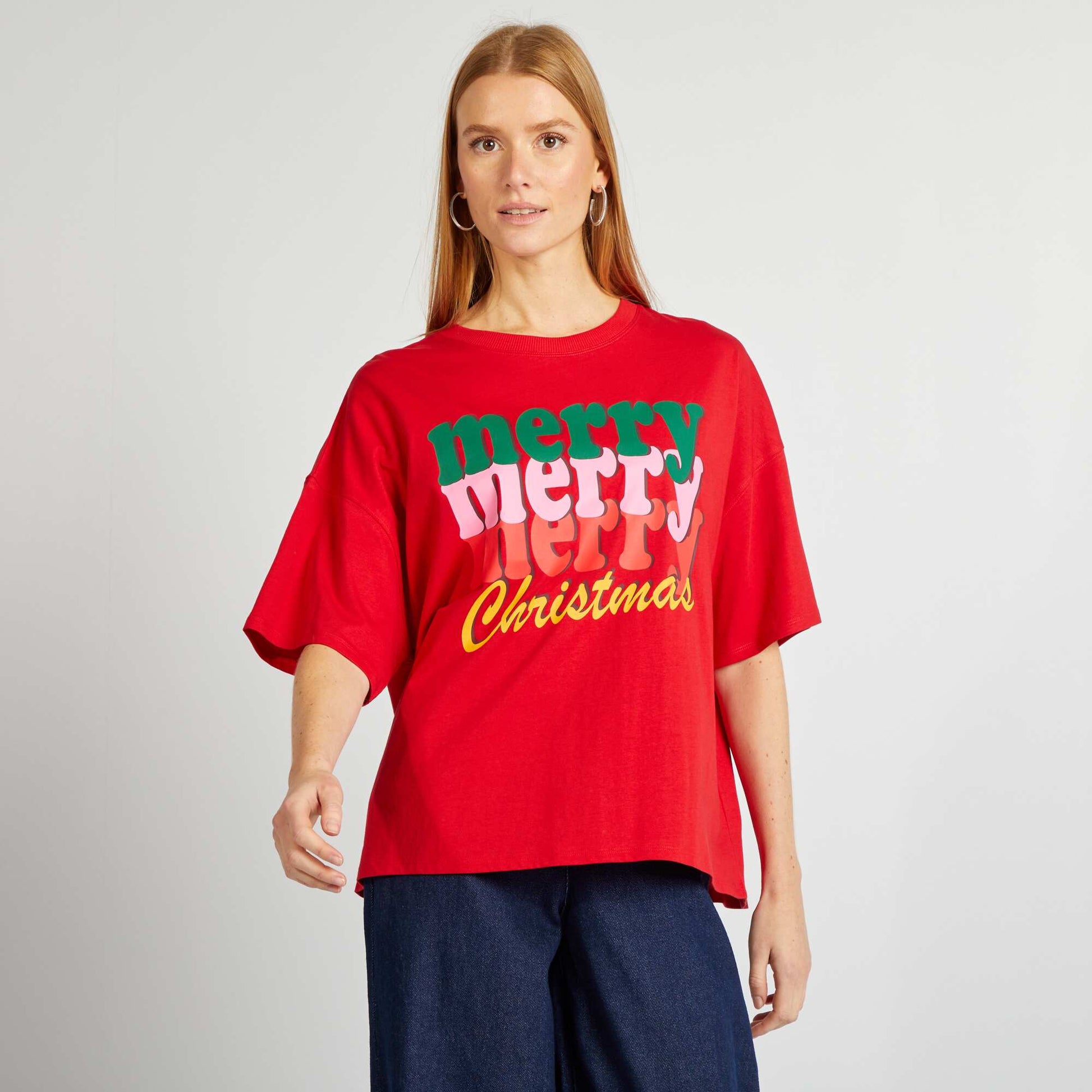 T-shirt de Noël Rouge