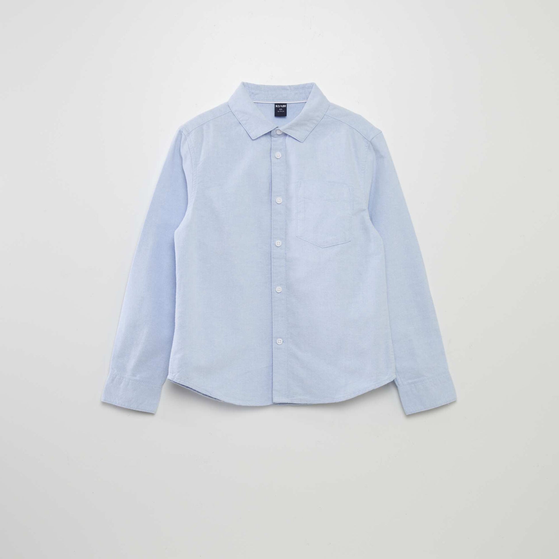 Chemise manches longues oxford BLEU