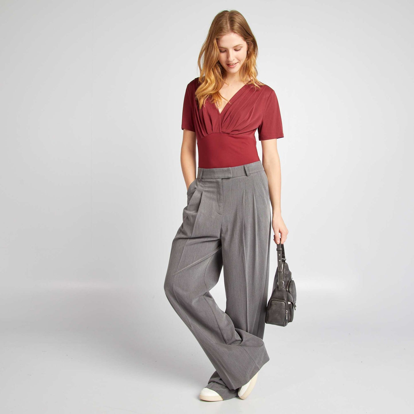 Body plissé stretch BORDEAUX