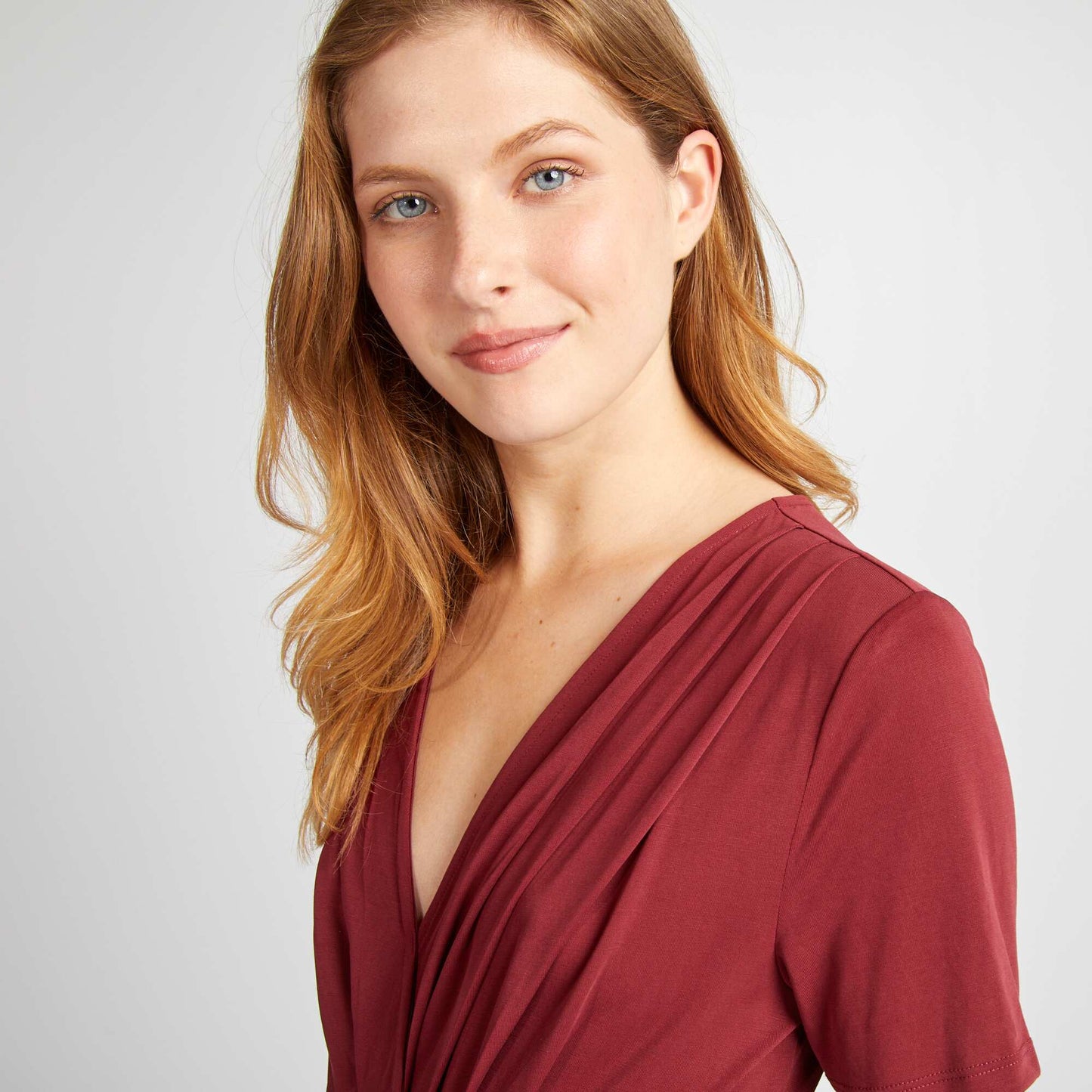 Body plissé stretch BORDEAUX