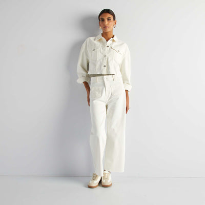 Jean coupe wide leg - L28 BLANC