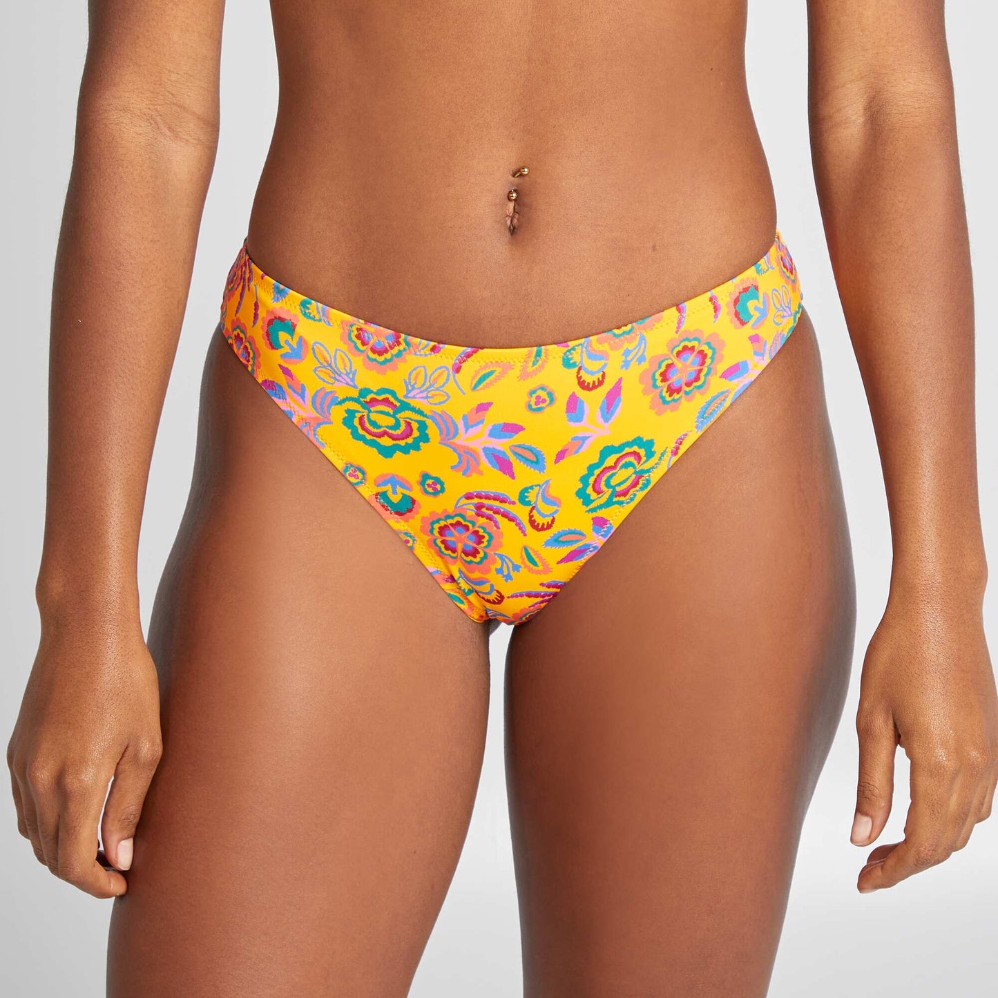 Culotte de bain forme brésilienne JAUNE