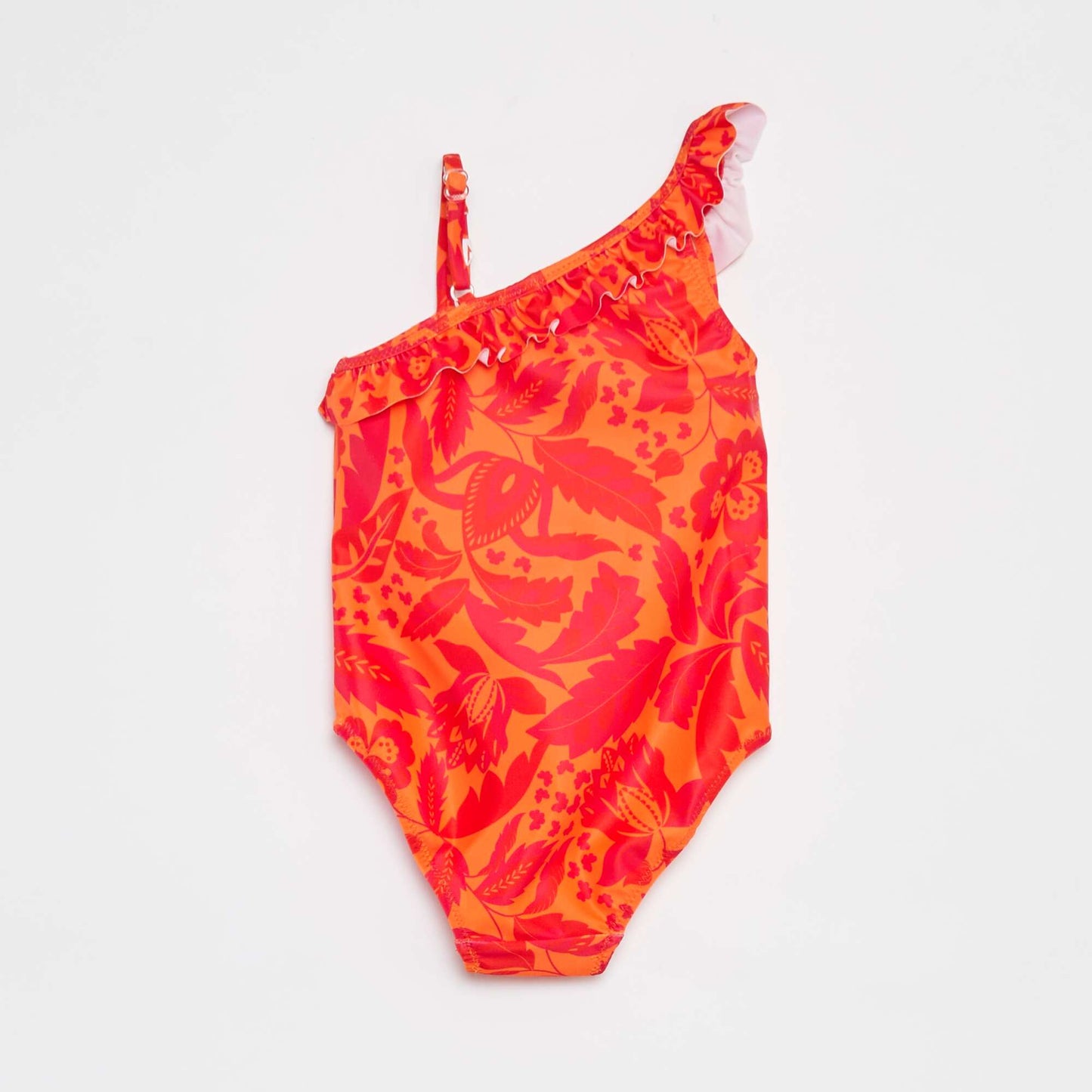Maillot de bain asymétrique avec imprimé - 1 pièce ORANGE