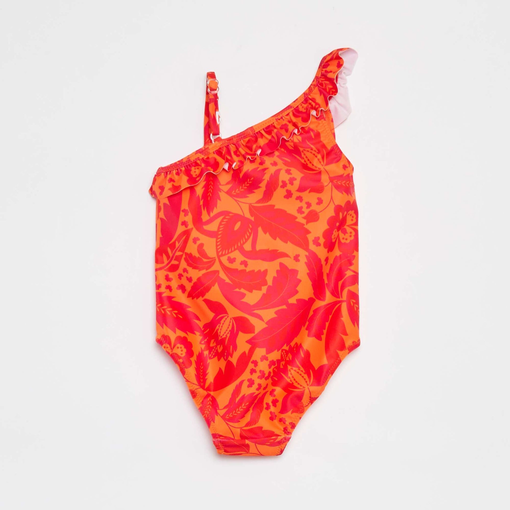 Maillot de bain asymétrique avec imprimé - 1 pièce ORANGE