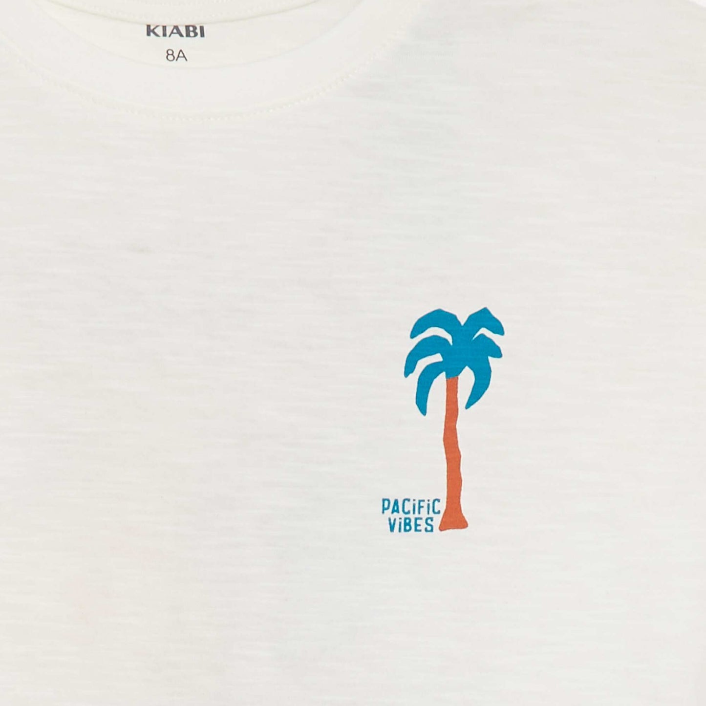 T-shirt à manches courtes avec imprimé BLANC