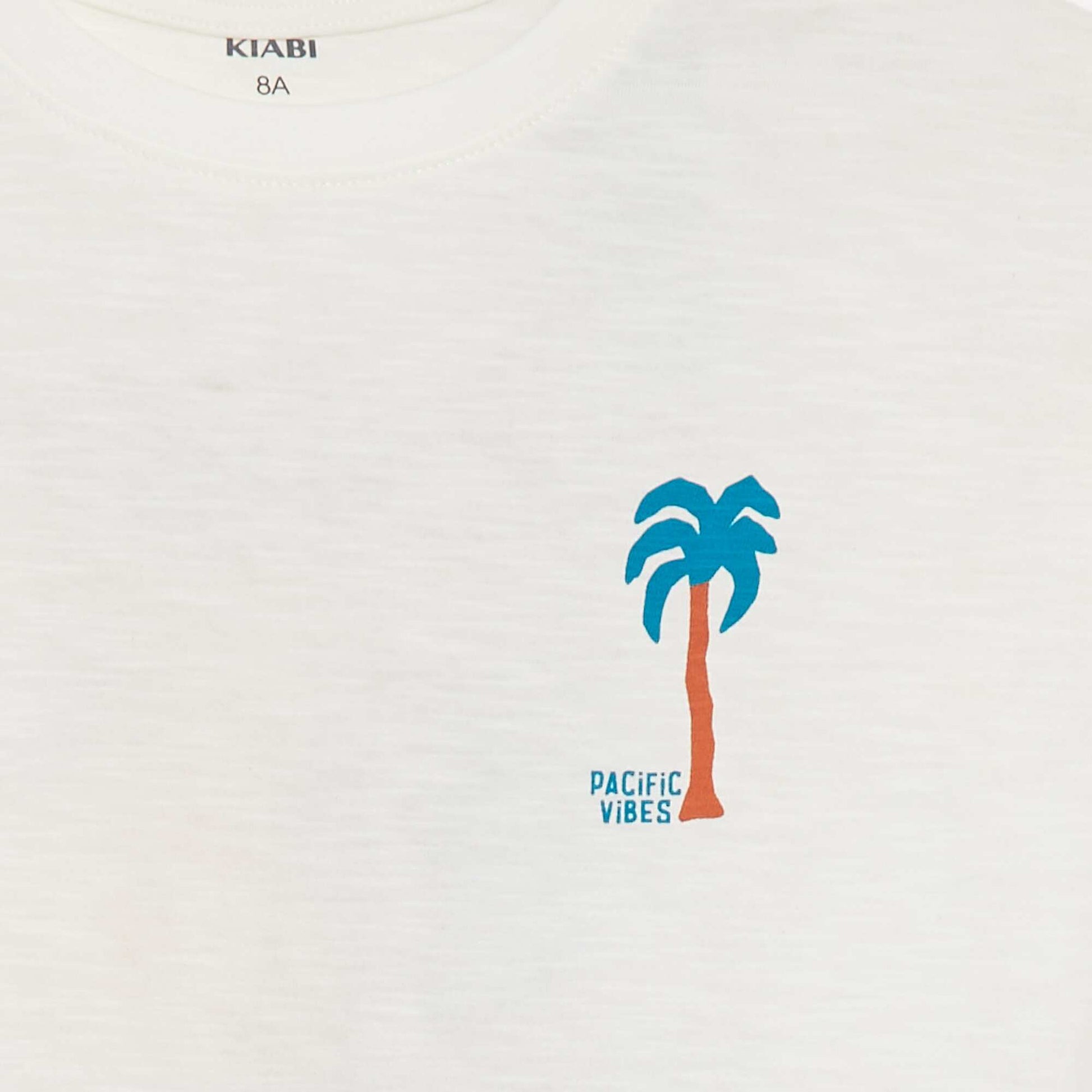 T-shirt à manches courtes avec imprimé BLANC