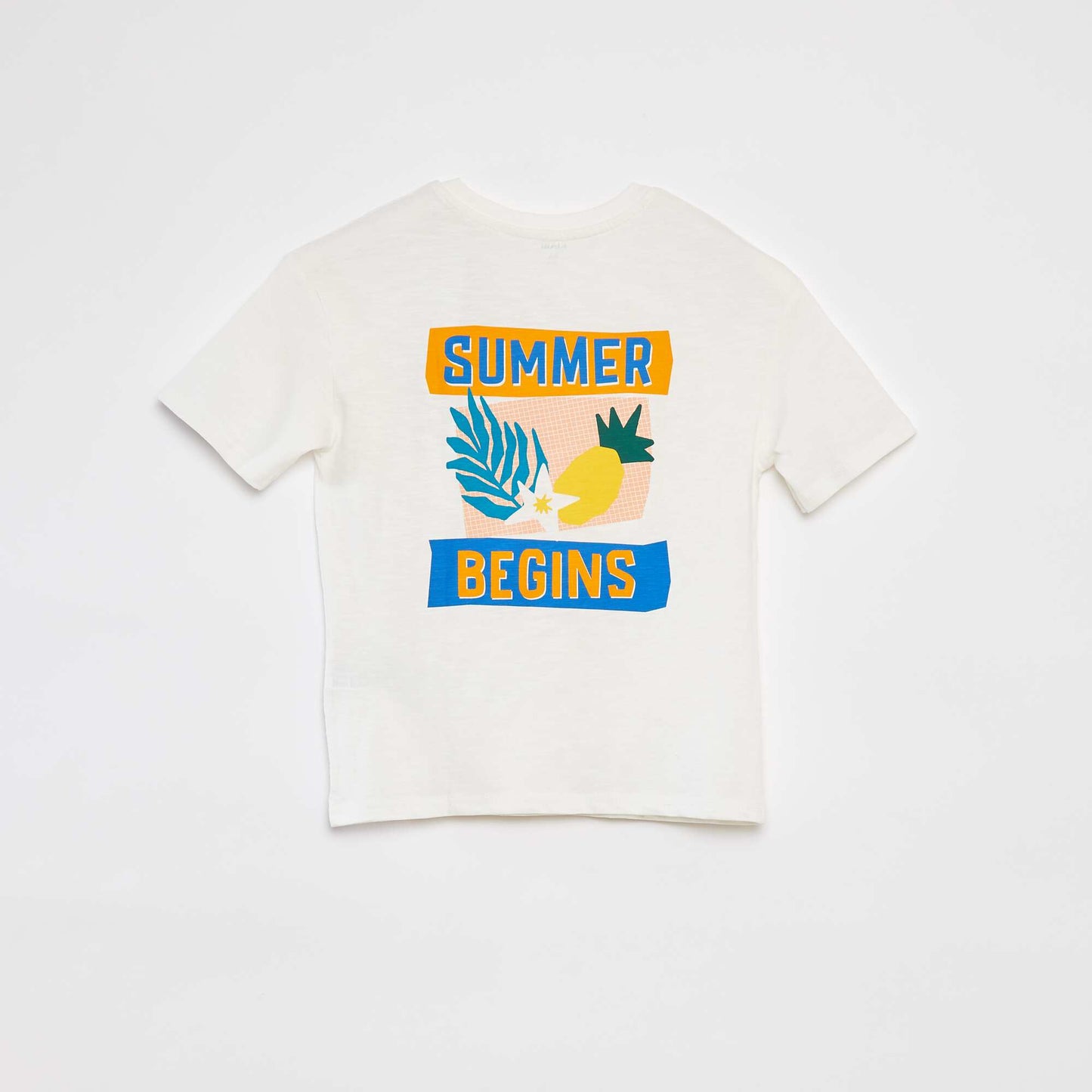 T-shirt à manches courtes avec imprimé BLANC