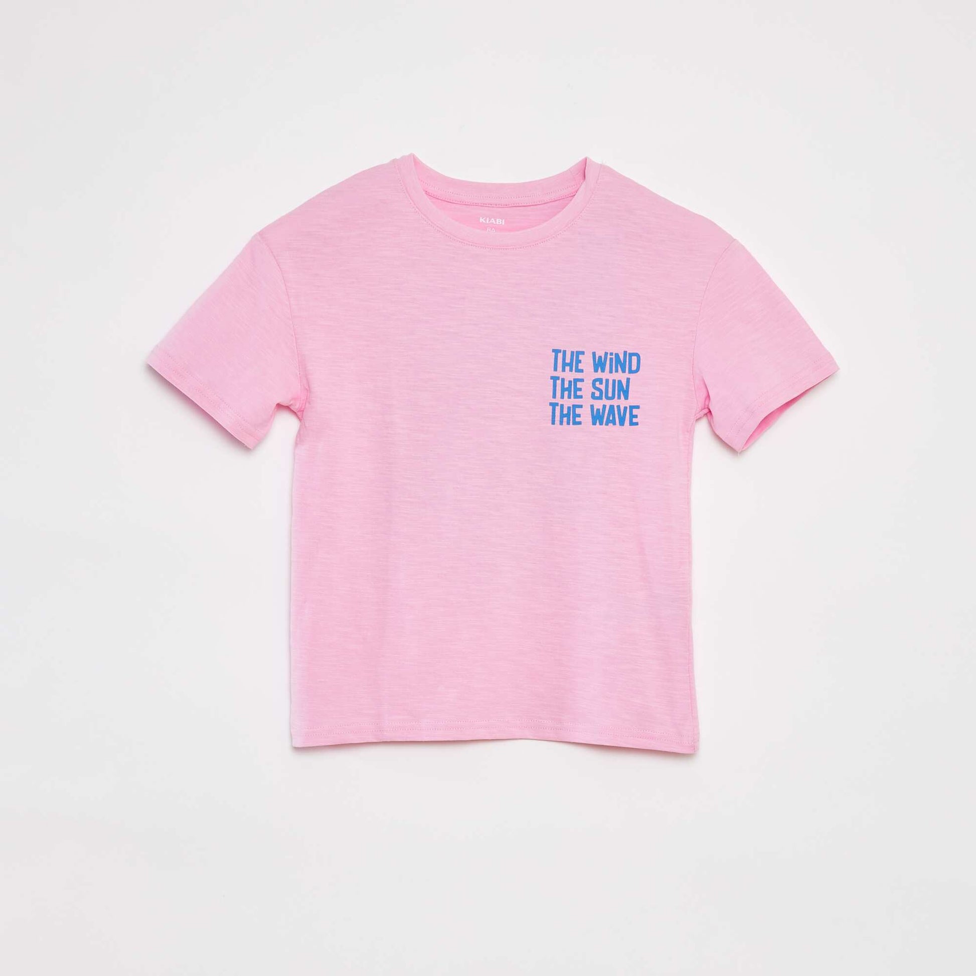 T-shirt à manches courtes avec imprimé BLANC