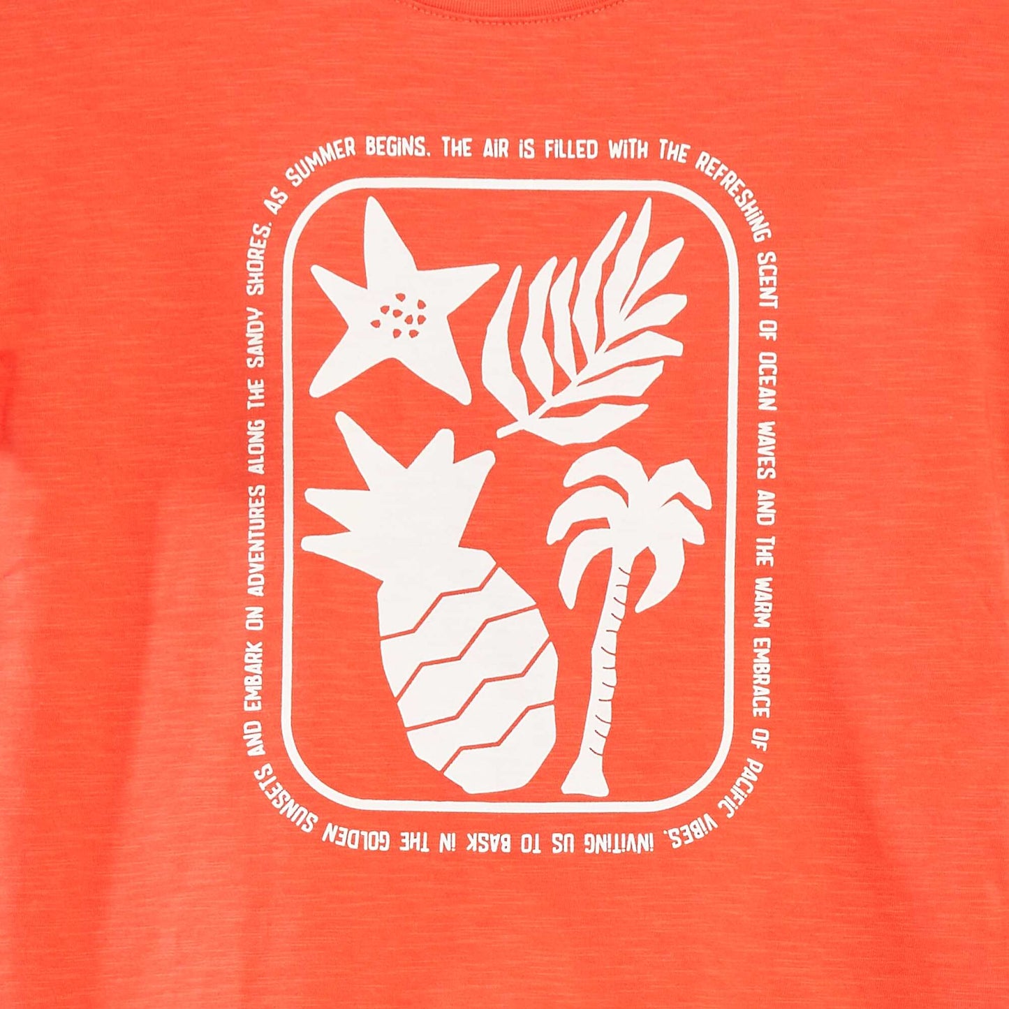 T-shirt à manches courtes avec imprimé BLANC