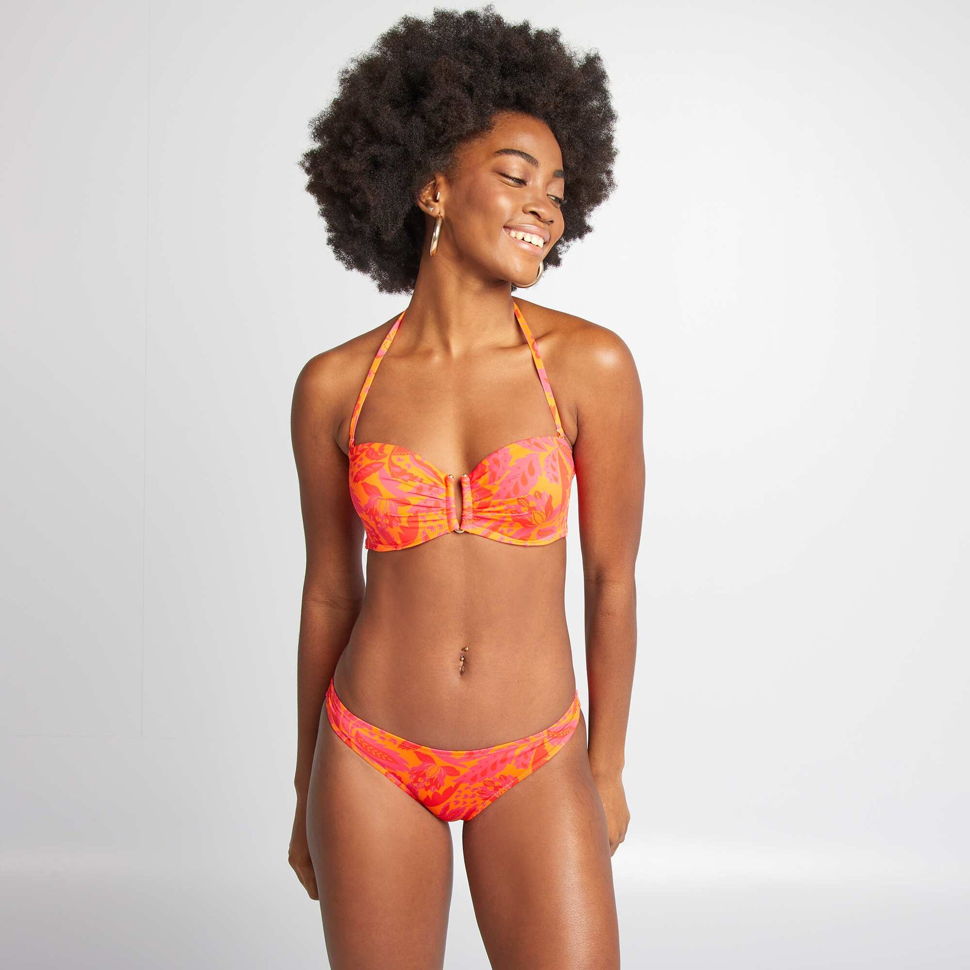 Culotte de bain à imprimé ORANGE