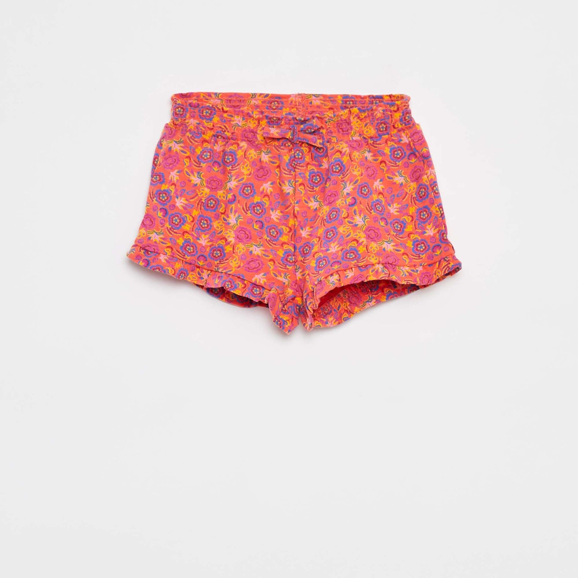 Short en jersey à imprimé ORANGE