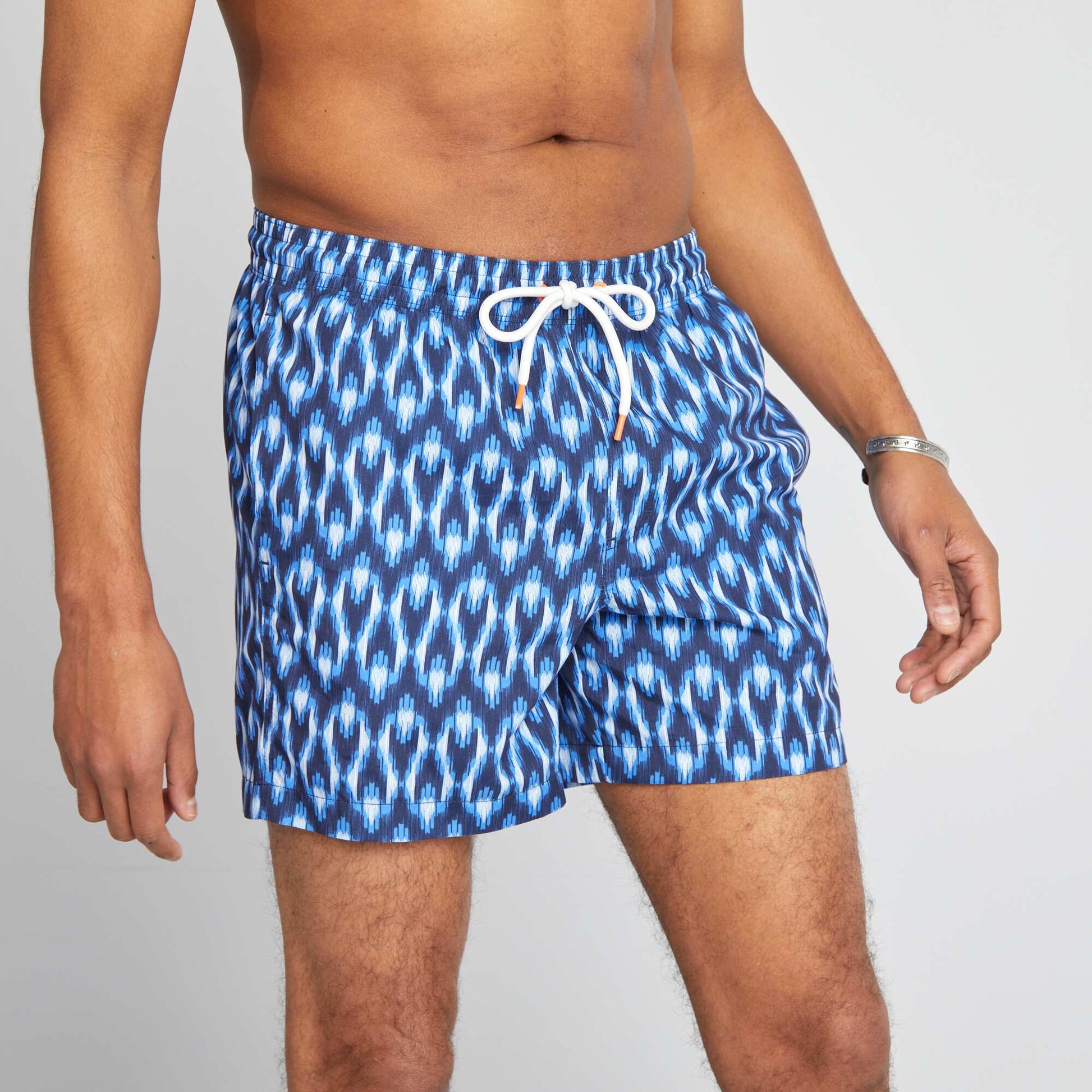 Short de plage en microfibre BLEU