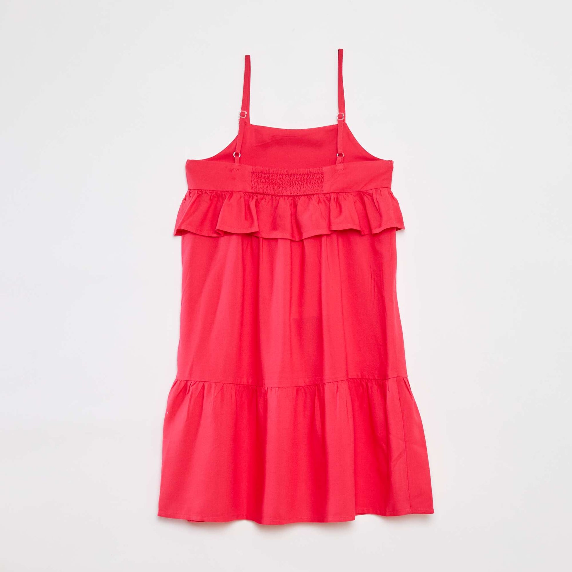 Robe à bretelles à volants ROSE