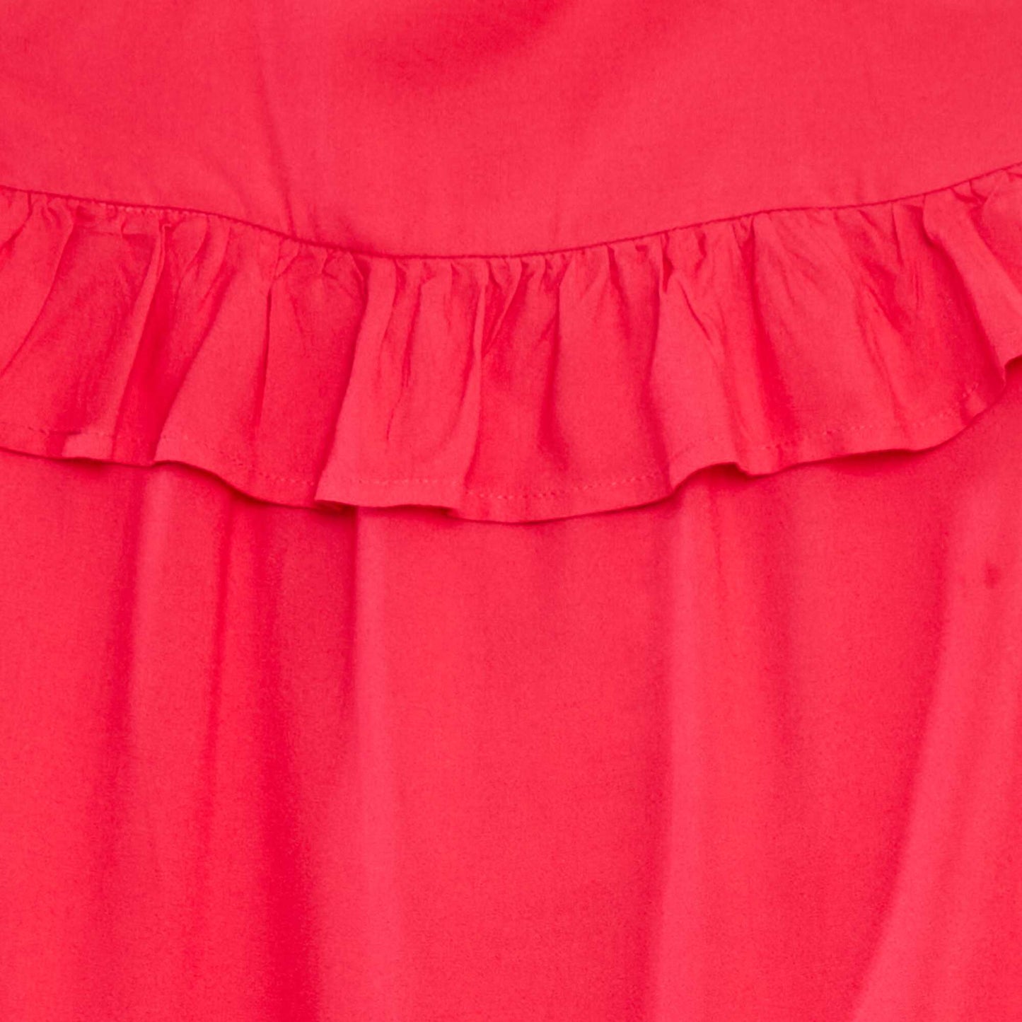 Robe à bretelles à volants ROSE