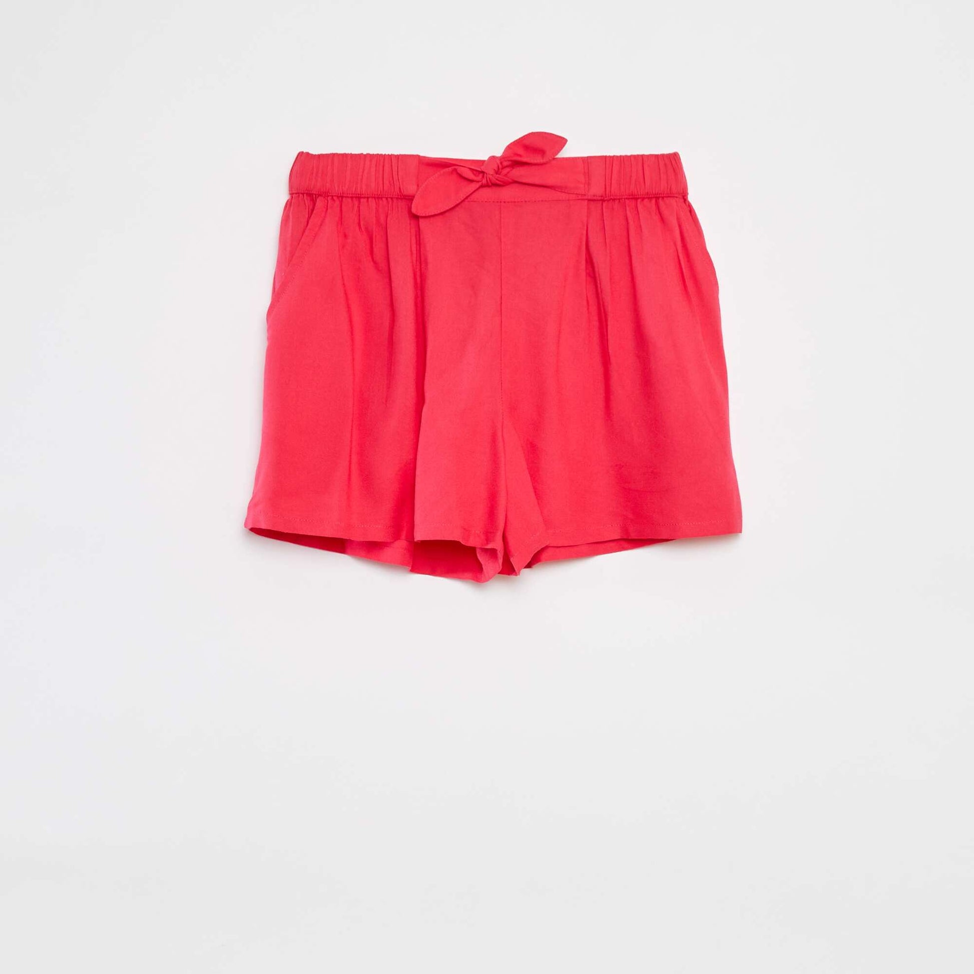 Short léger avec nœud ROSE