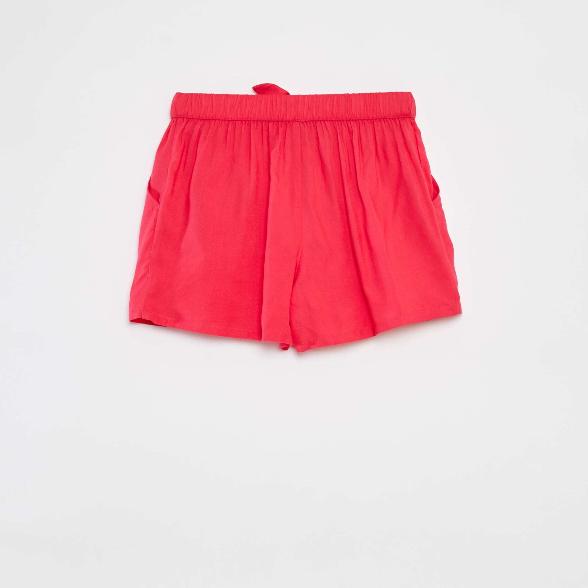 Short léger avec nœud ROSE