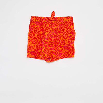 Short léger avec nœud BLANC