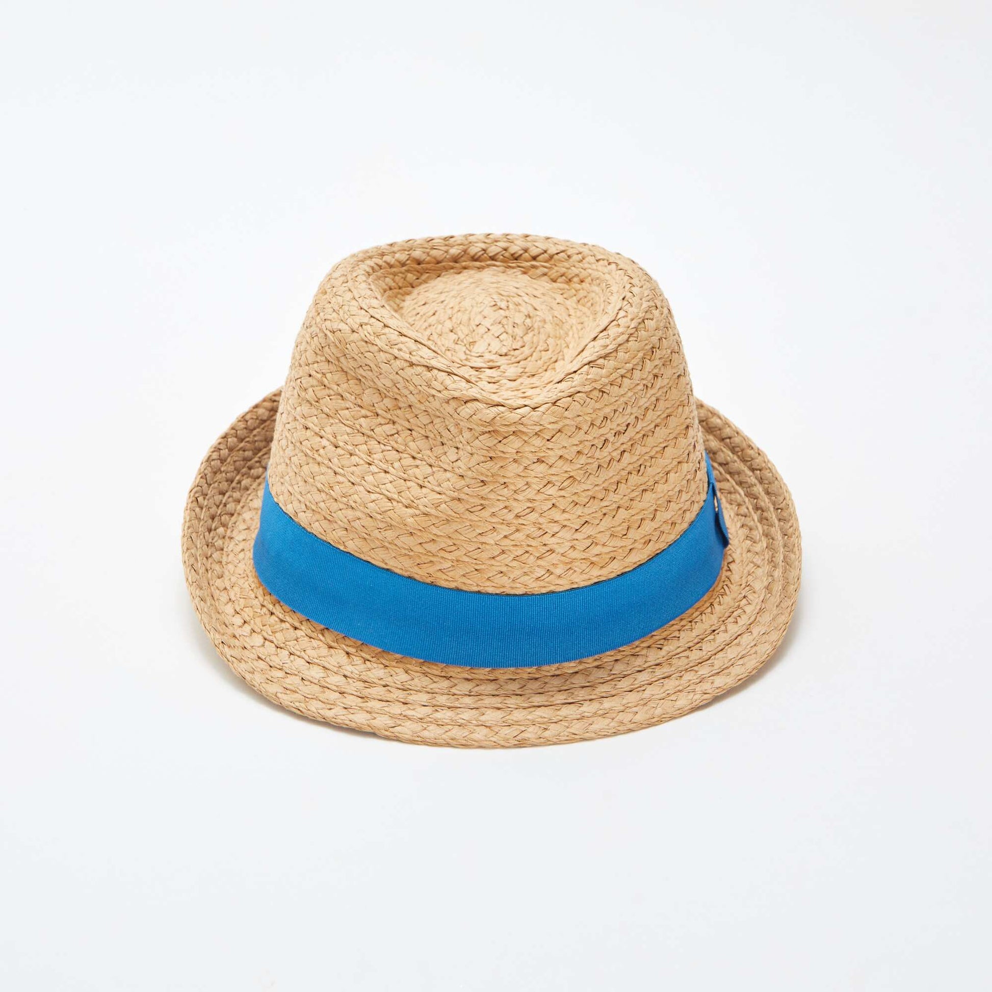 Chapeau à bords avec ruban contrasté BEIGE