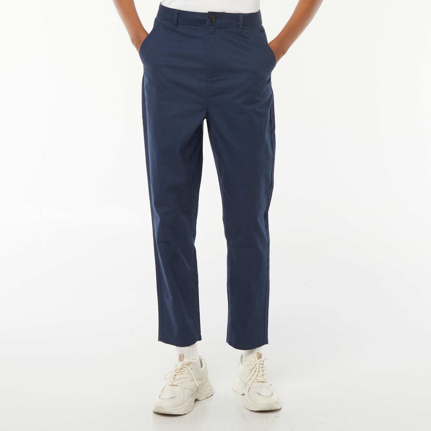 Pantalon chino en twill BLEU