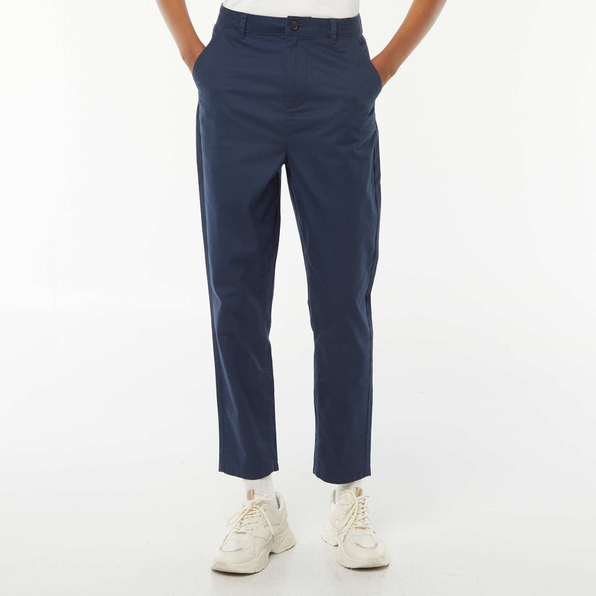 Pantalon chino en twill BLEU