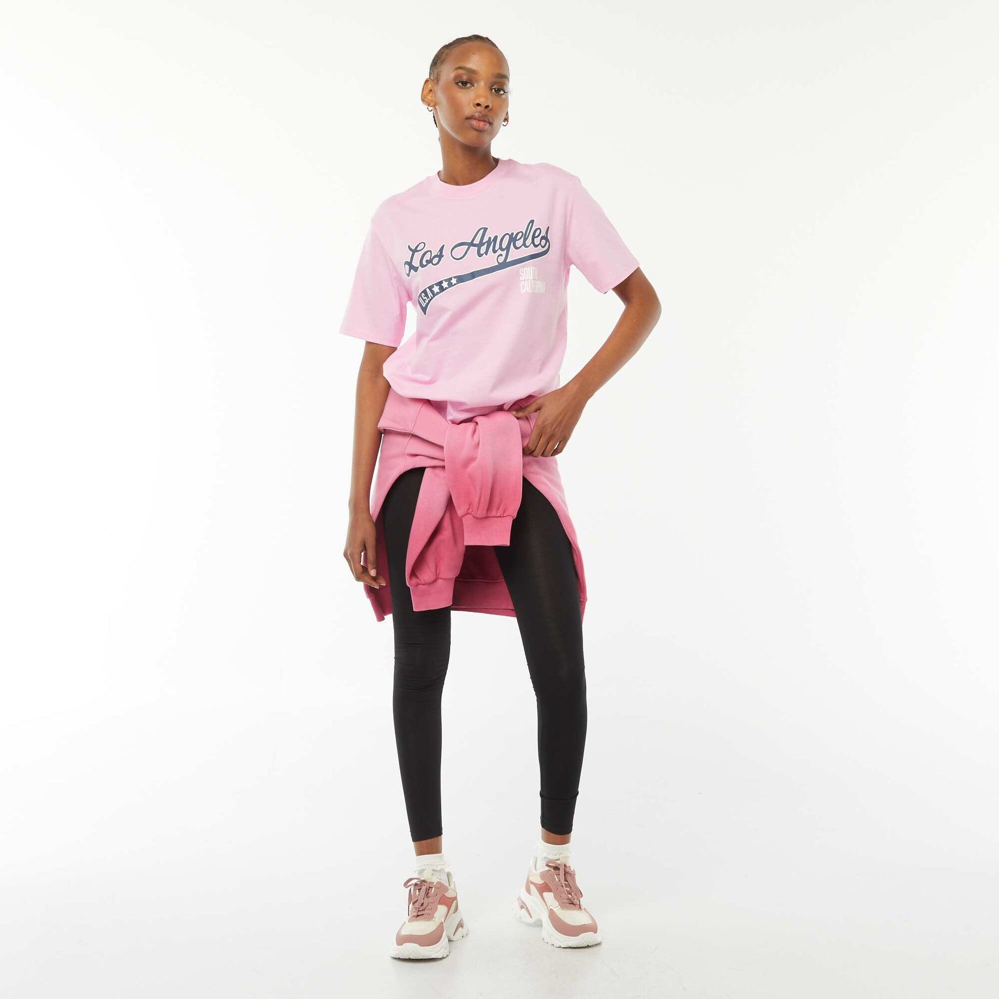 Legging long uni stretch NOIR