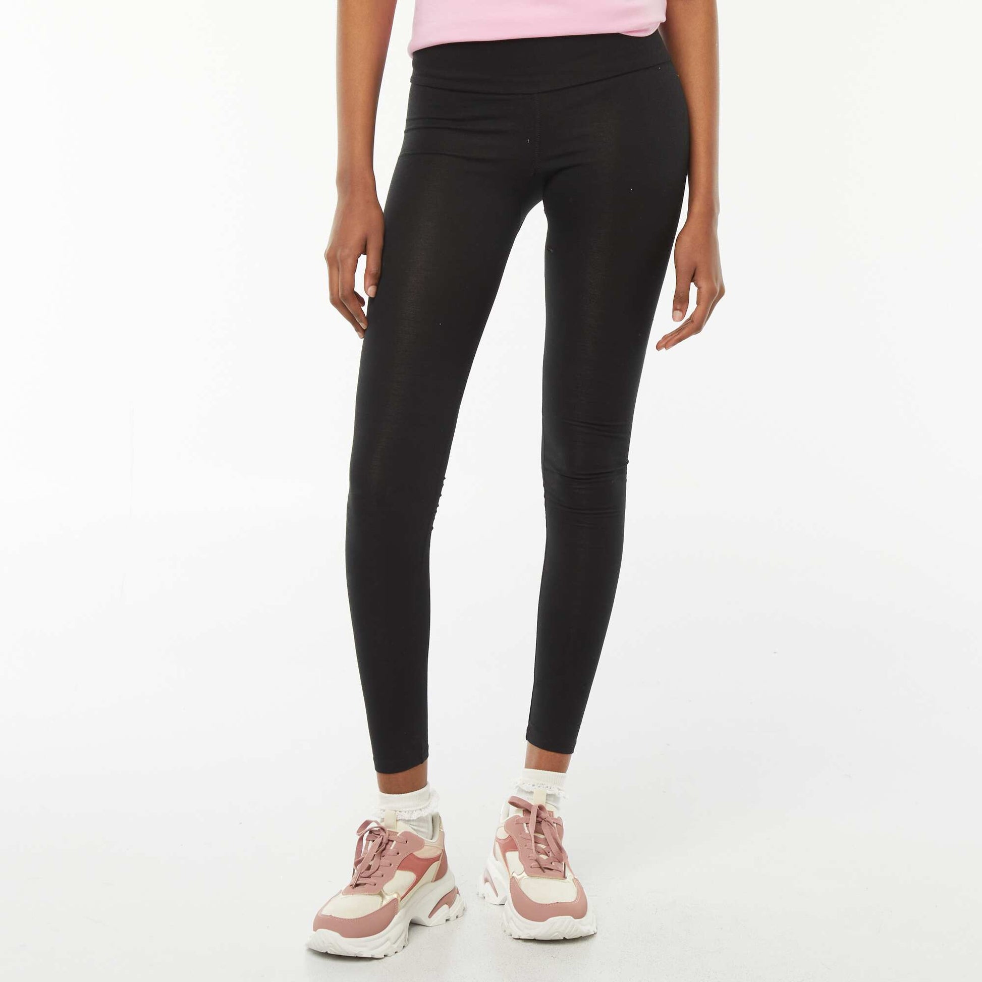 Legging long uni stretch NOIR