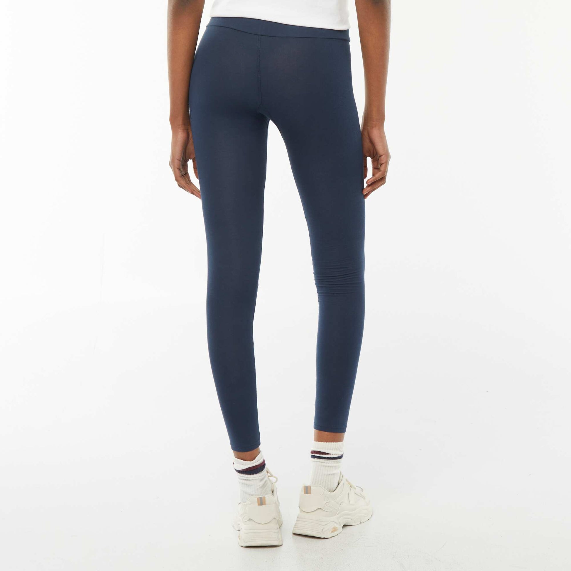 Legging long uni stretch BLEU