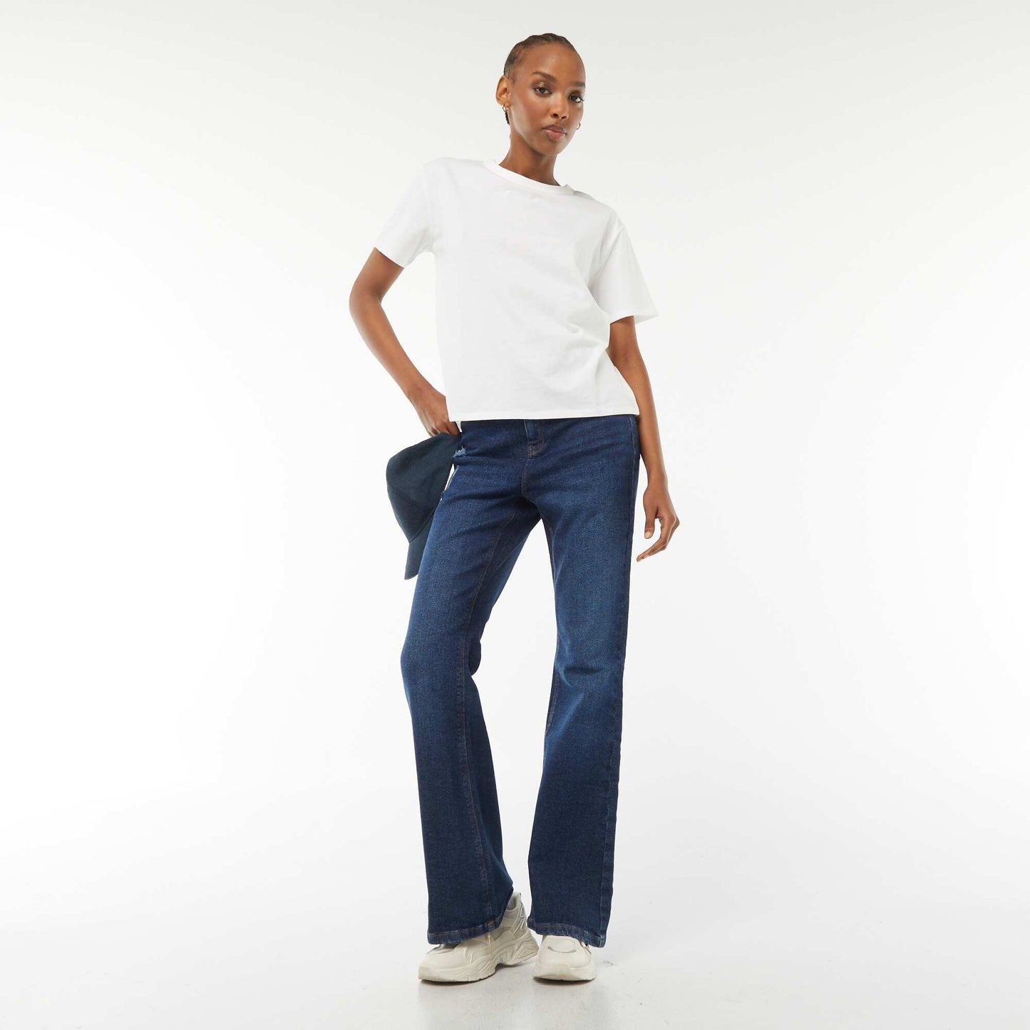 Tee-shirt basique manches courtes BLANC