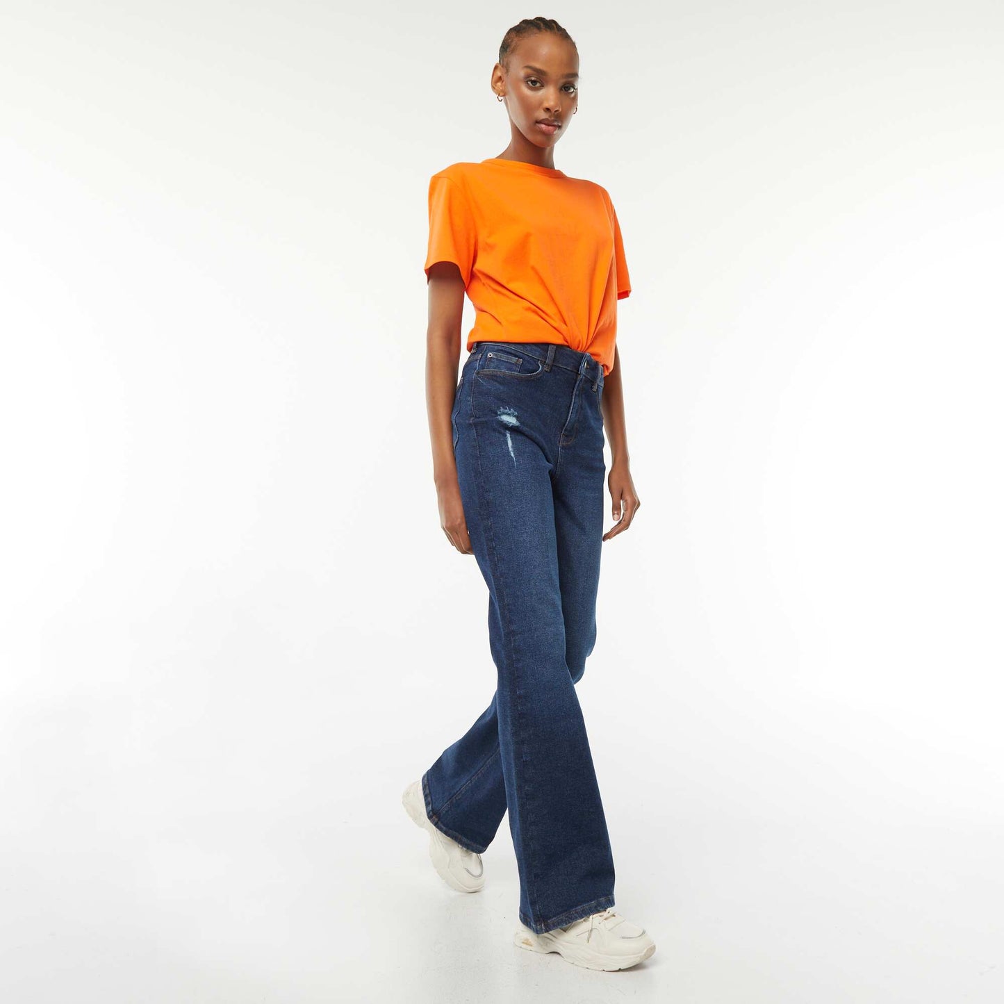 Tee-shirt basique manches courtes ORANGE
