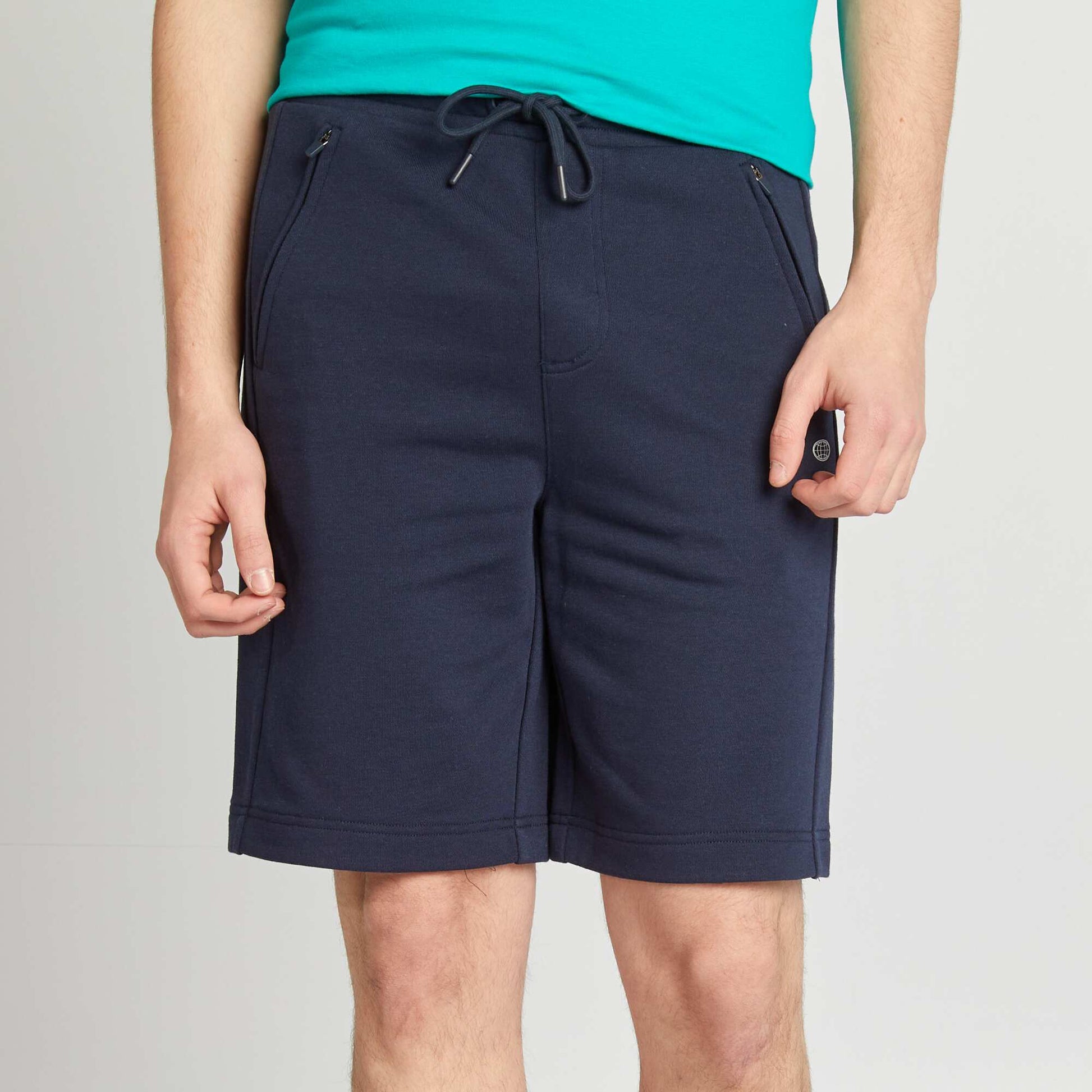 Short en molleton léger BLEU