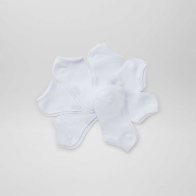 Lot de 7 chaussettes invisibles unies BLANC