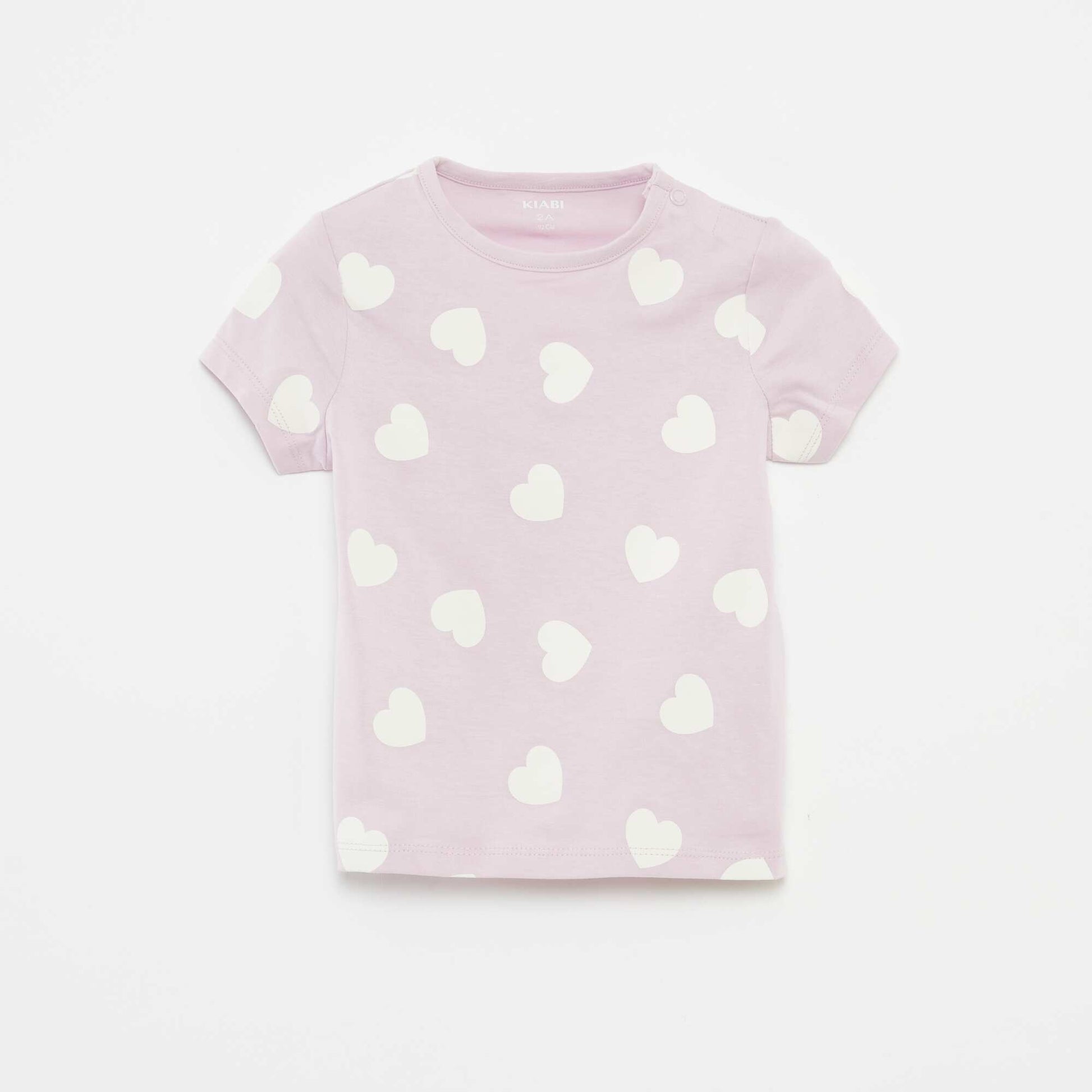 Pyjama court t-shirt + short - 2 pièces VIOLET