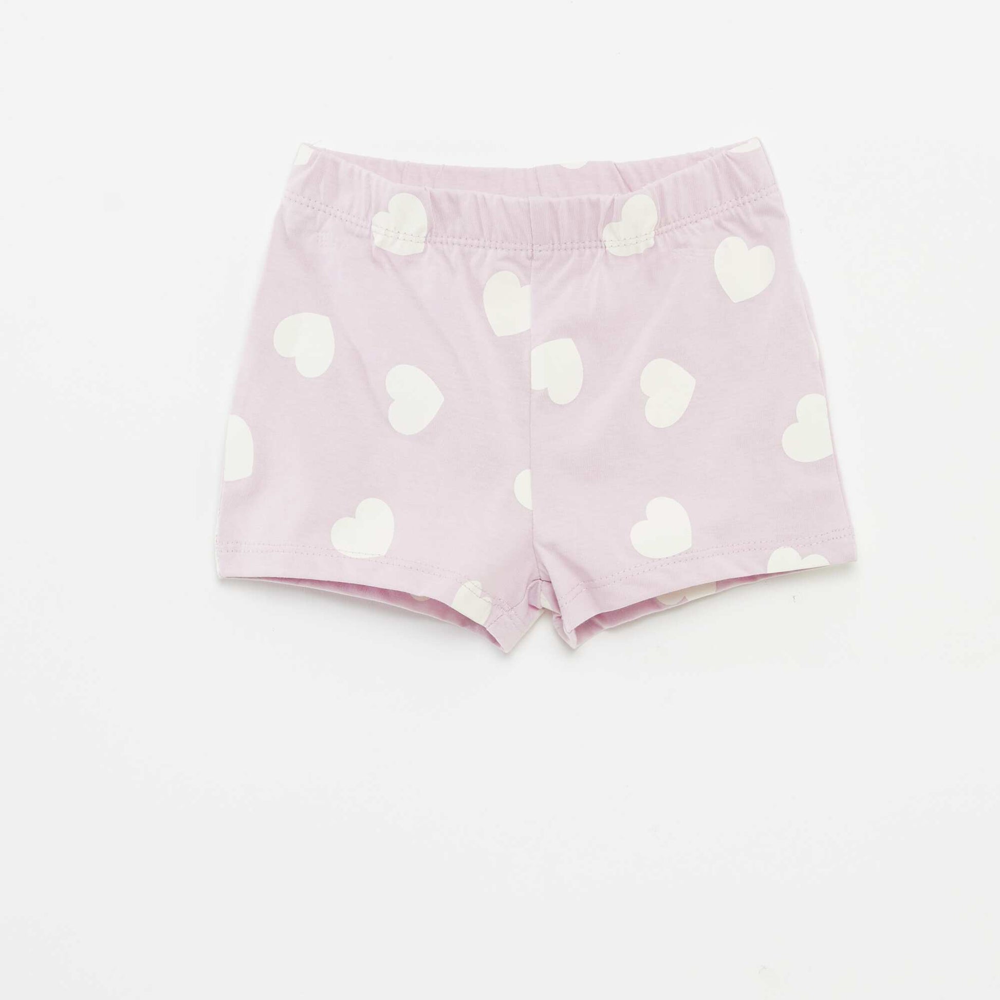Pyjama court t-shirt + short - 2 pièces VIOLET