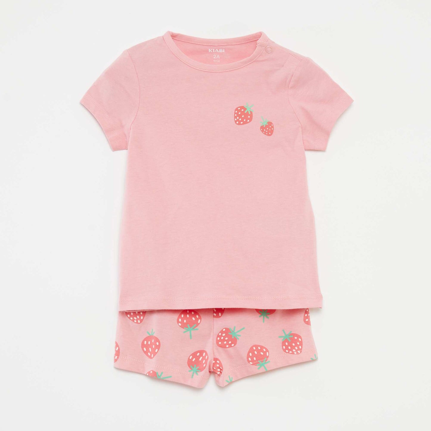 Pyjama court t-shirt + short - 2 pièces ROSE