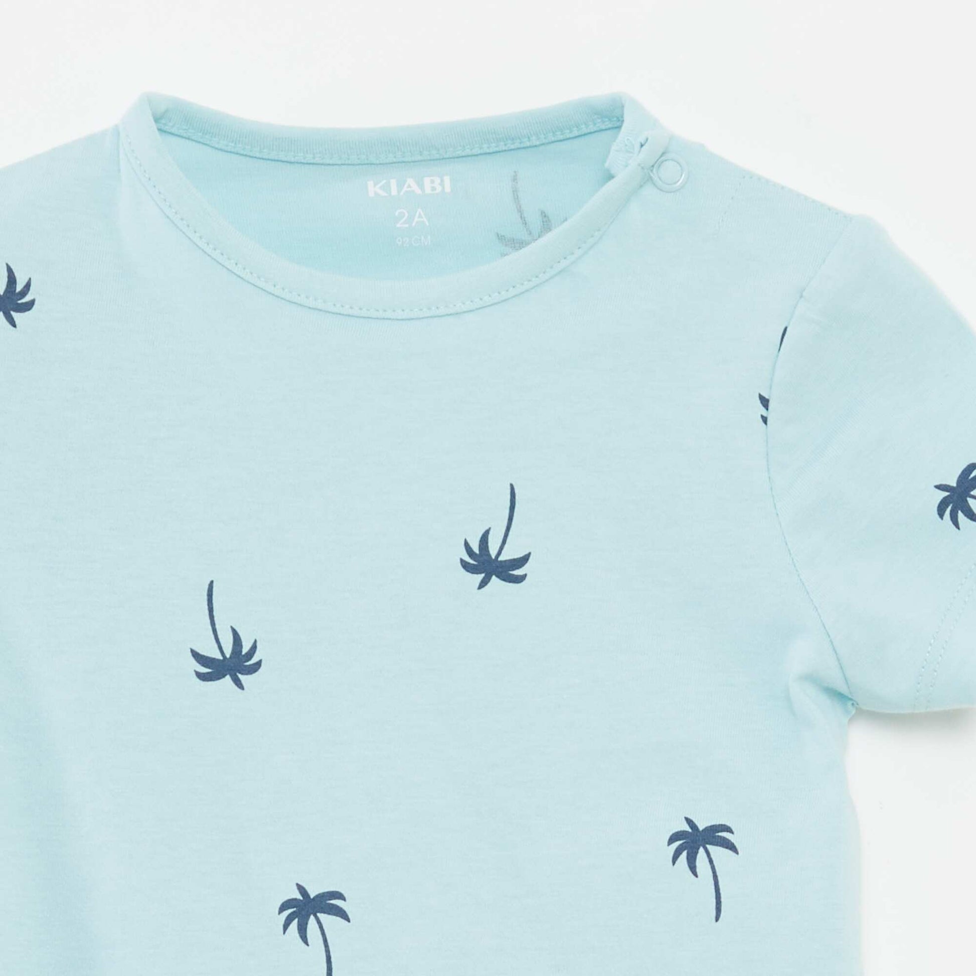 Pyjama court t-shirt + short - 2 pièces BLEU