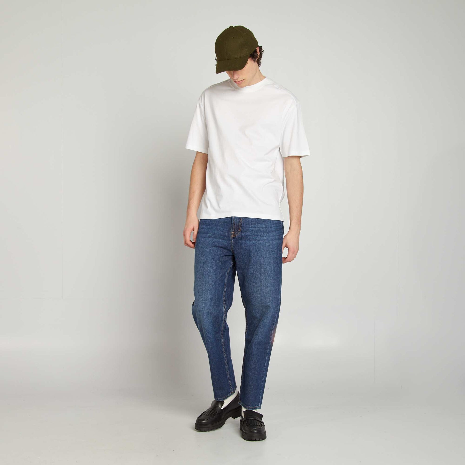 Jean en coton stretch regular BLEU