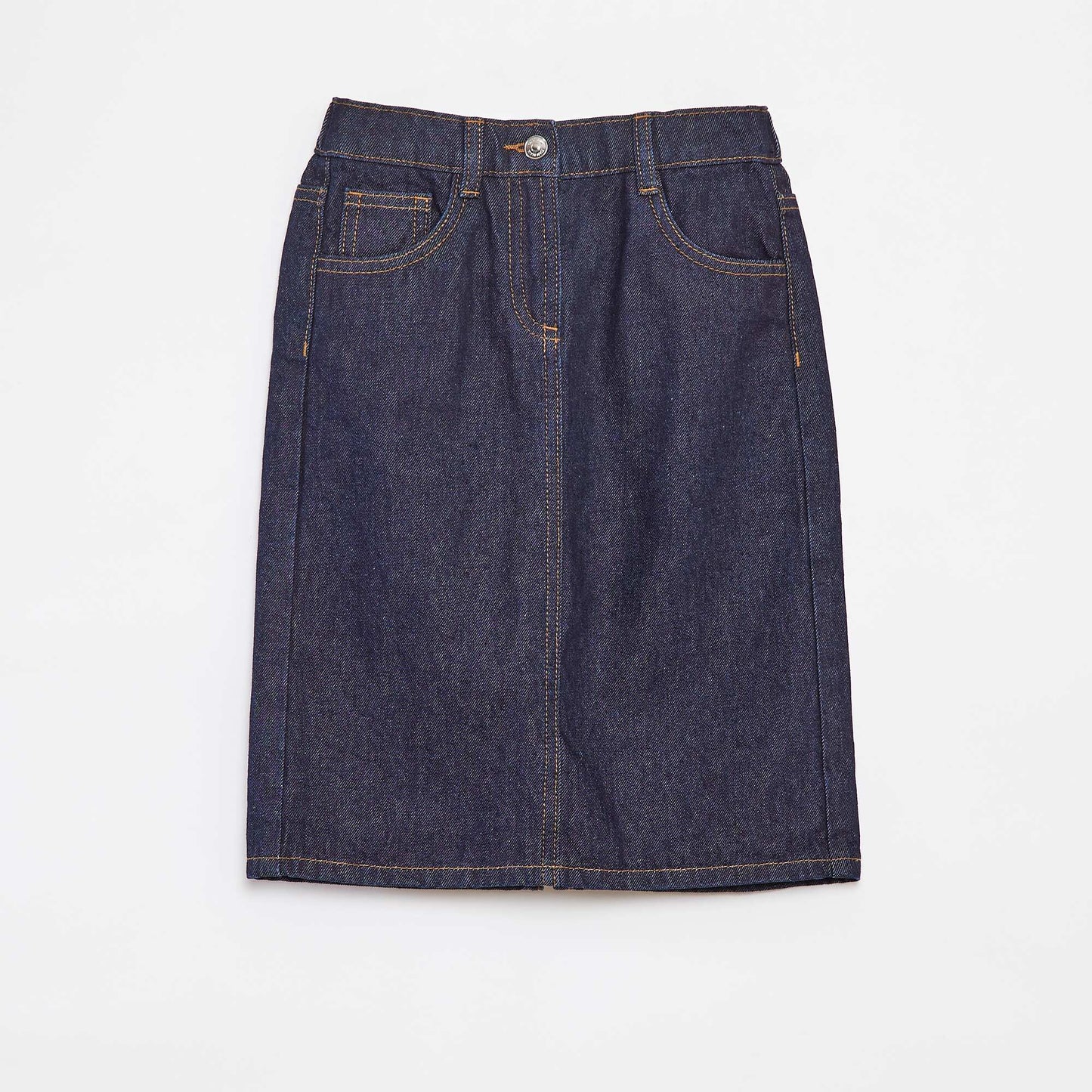 Jupe courte en denim BLEU