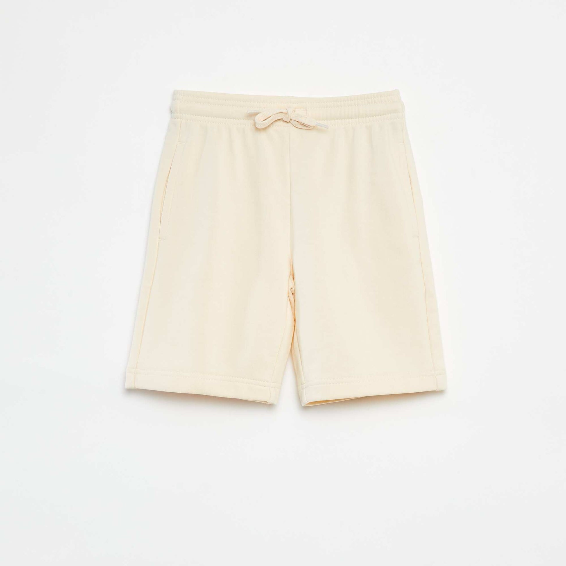 Short de sport uni BLANC