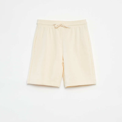 Short de sport uni BLANC