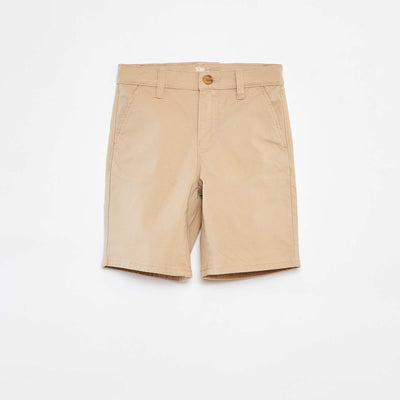 Bermuda en twill BEIGE