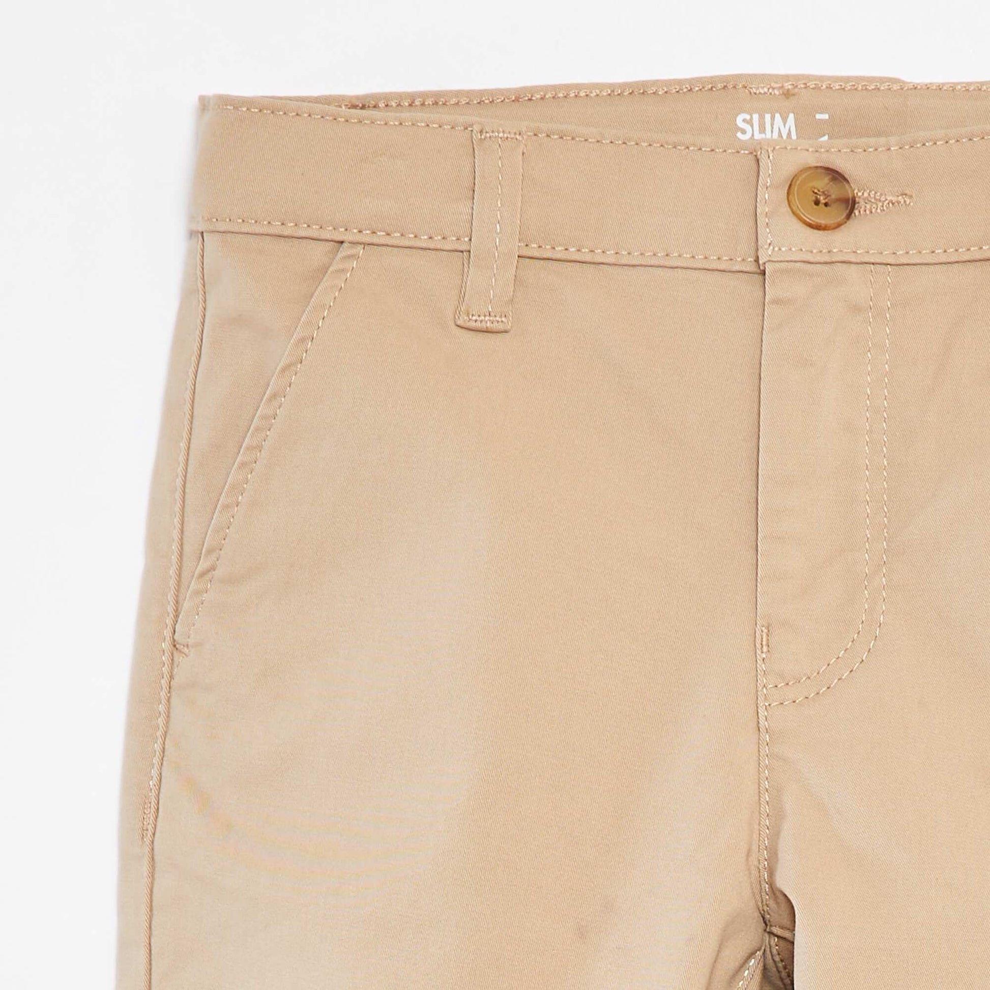Bermuda en twill BEIGE
