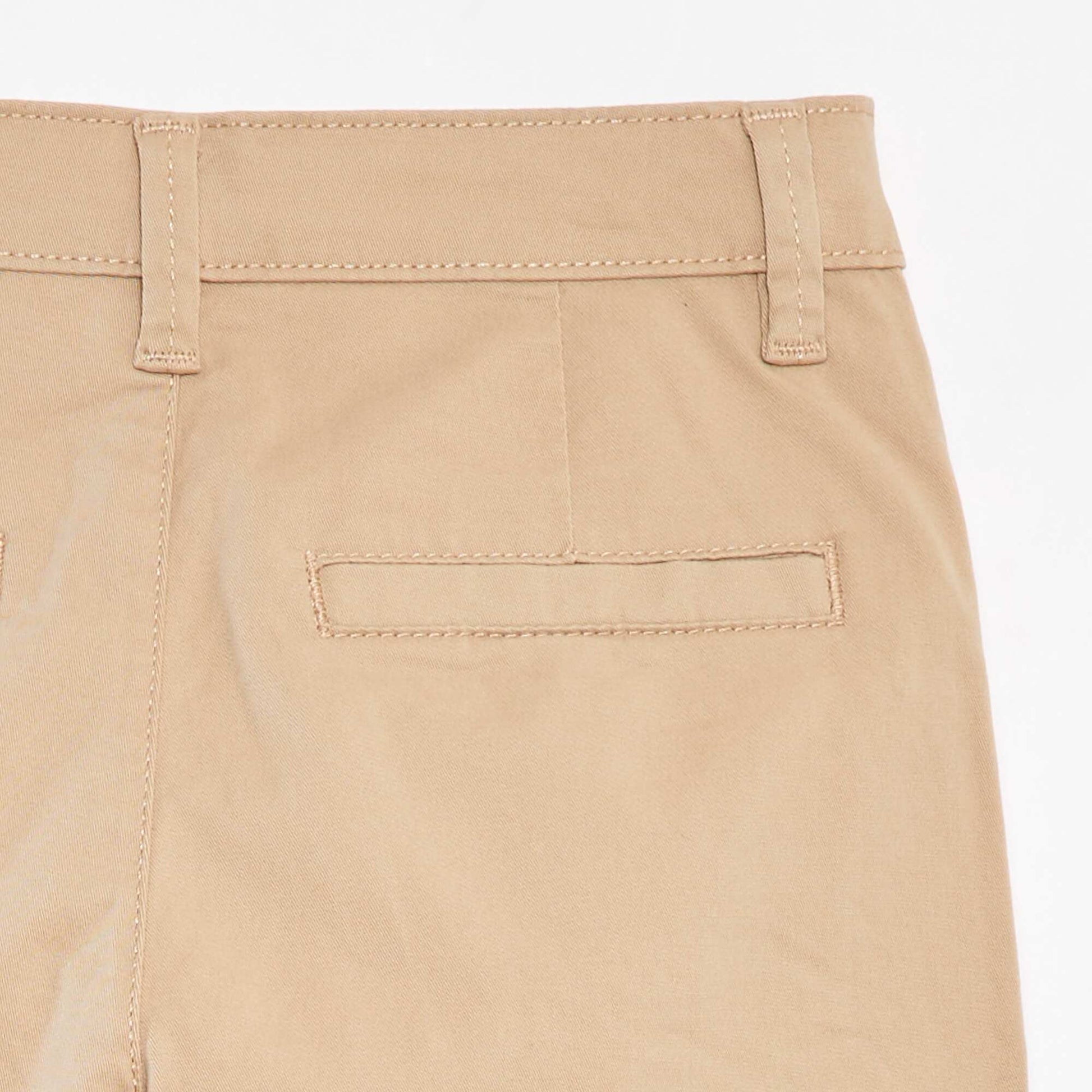 Bermuda en twill BEIGE