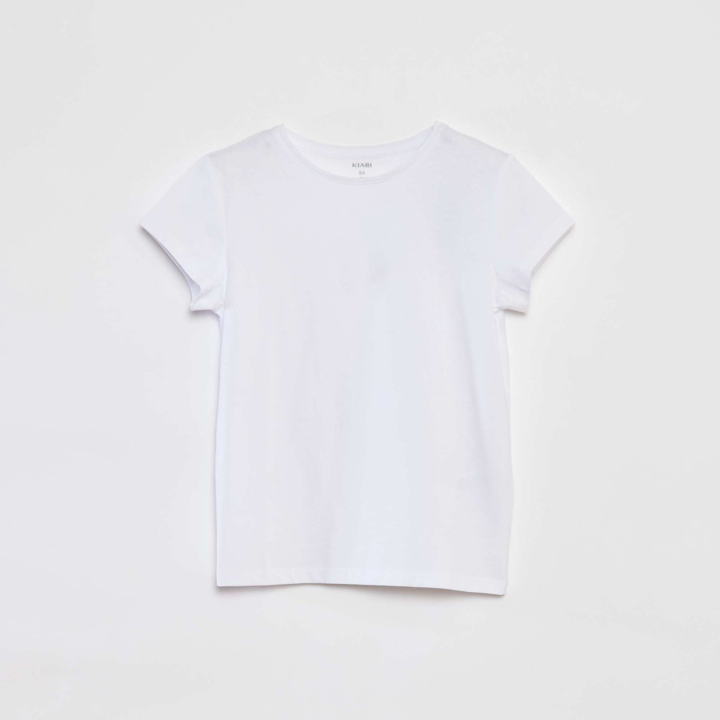 T-shirt en maille jersey manches courtes BLANC