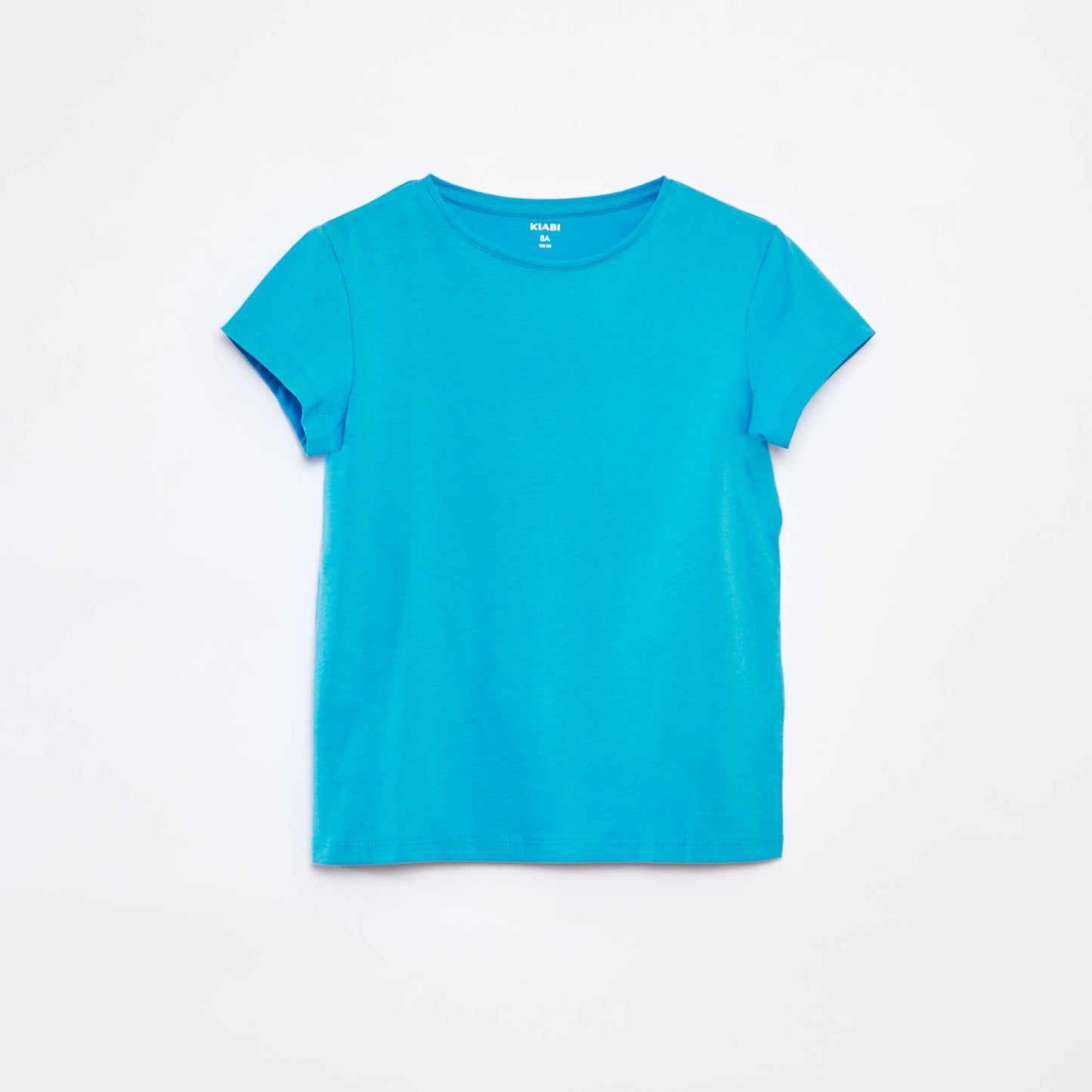 T-shirt en maille jersey manches courtes BLEU