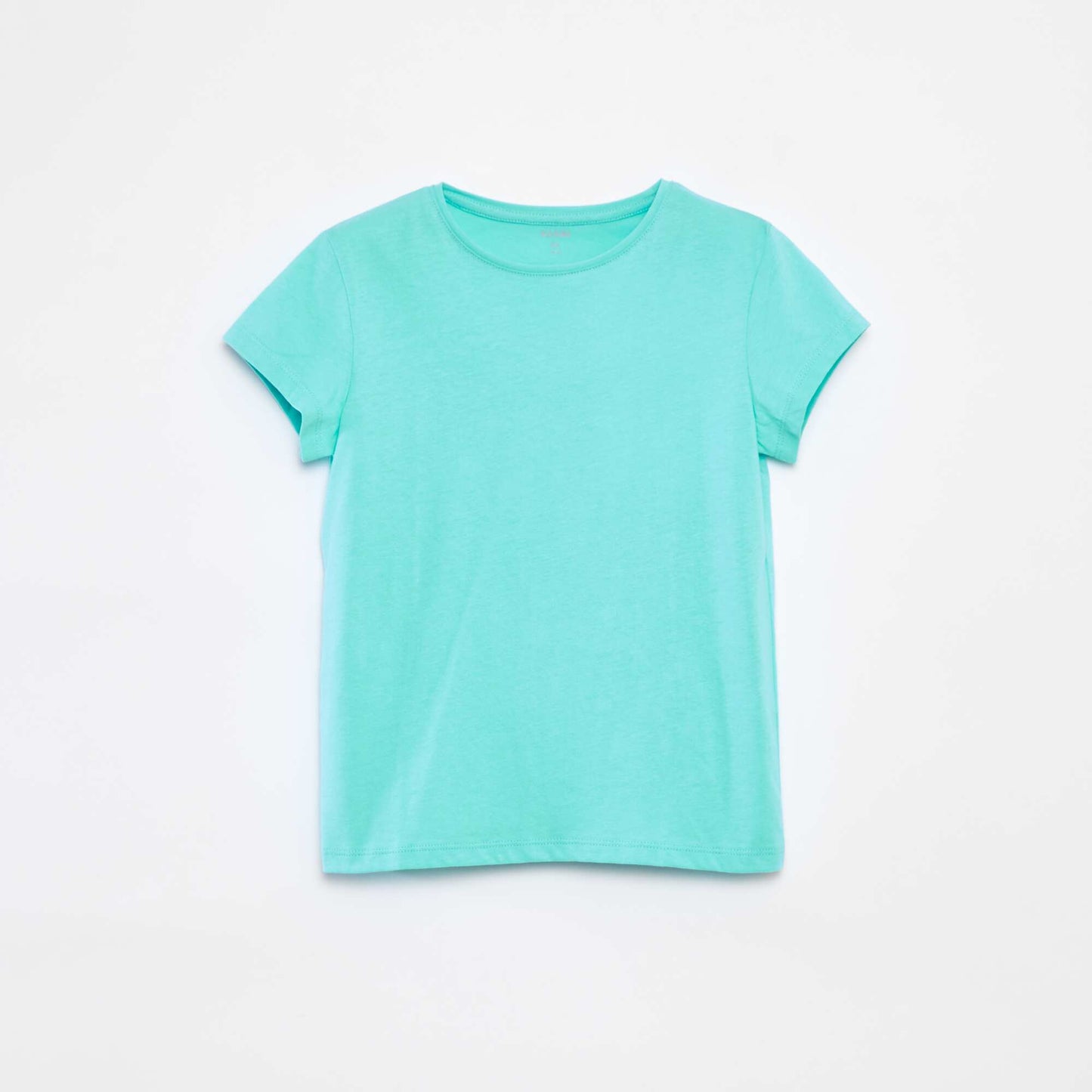 T-shirt en maille jersey manches courtes BLEU